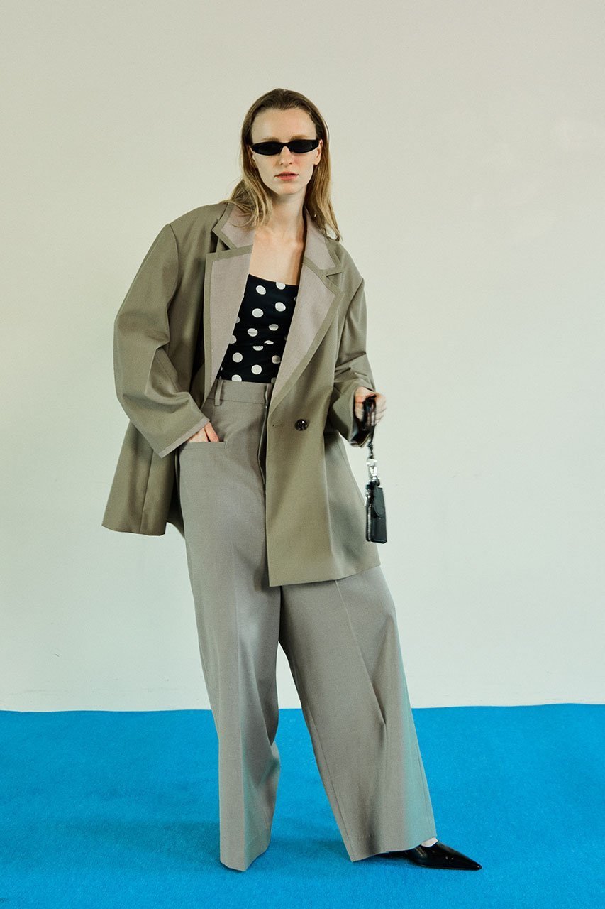 【メゾンスペシャル/MAISON SPECIAL】のBaggy Slacks Pants/バギースラックスパンツ 人気、トレンドファッション・服の通販 founy(ファニー) ファッション Fashion レディースファッション Fashion for Women パンツ Pants & Trousers ジャケット Jacket, Outerwear スラックス Slacks, Dress Pants バランス Balance, Style Balance パターン Pattern, Design Print other-6|ID: prp329100004849958 ipo3291000000036075513