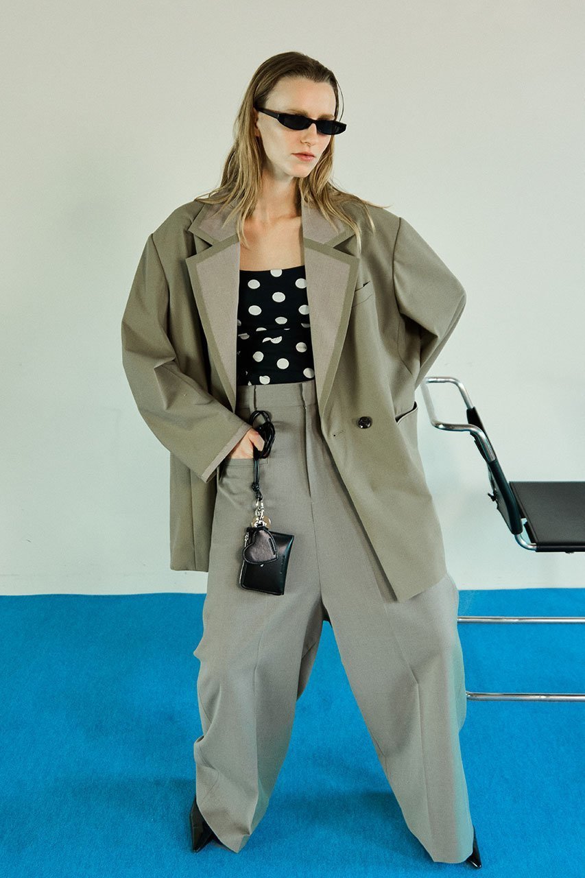 【メゾンスペシャル/MAISON SPECIAL】のBaggy Slacks Pants/バギースラックスパンツ 人気、トレンドファッション・服の通販 founy(ファニー) ファッション Fashion レディースファッション Fashion for Women パンツ Pants & Trousers ジャケット Jacket, Outerwear スラックス Slacks, Dress Pants バランス Balance, Style Balance パターン Pattern, Design Print other-7|ID: prp329100004849958 ipo3291000000036075514