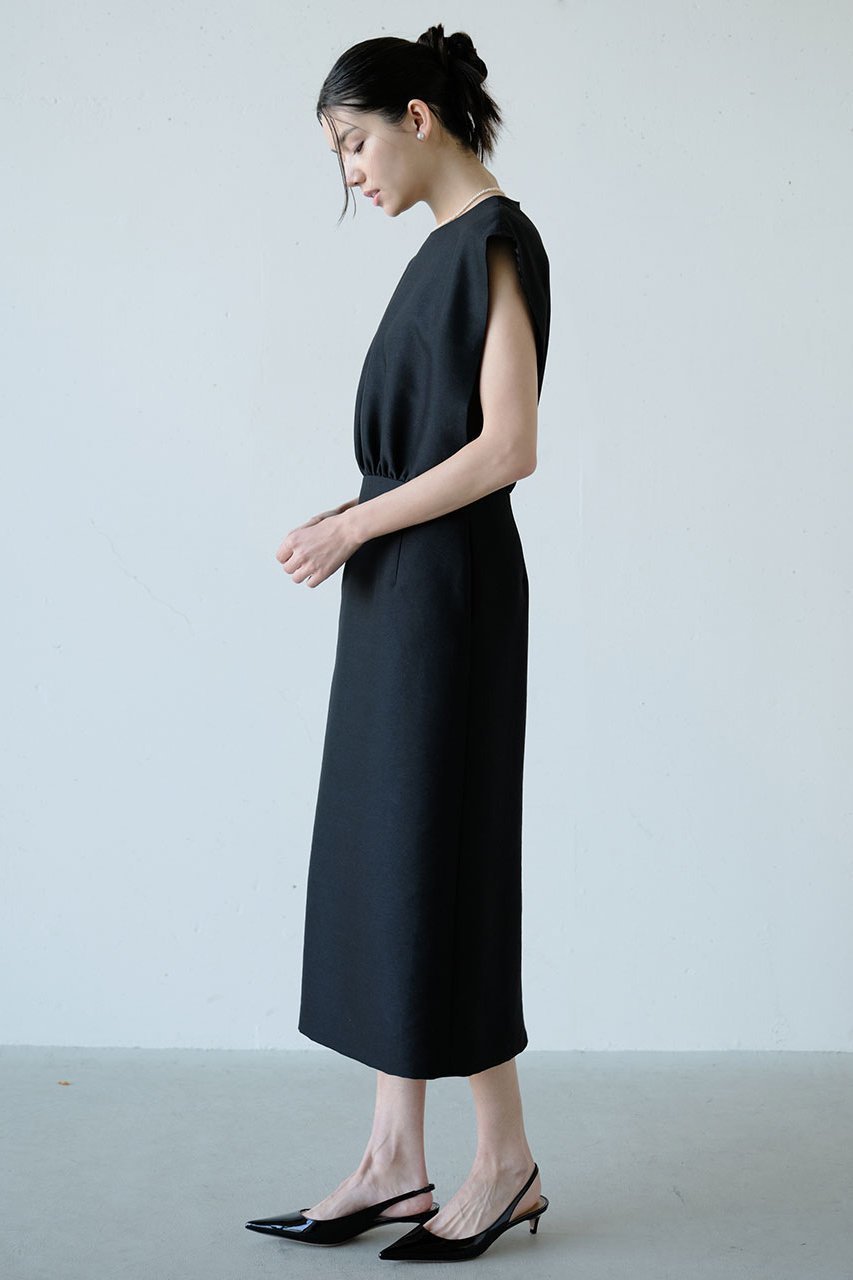 【ジェイドット/j.】のシルキーダブルフェイス フレンチタイトドレス 人気、トレンドファッション・服の通販 founy(ファニー) 　ファッション　Fashion　レディースファッション　Fashion for Women　ワンピース　Dresses　フォーマル・パーティードレス・結婚式用ドレス　Elegant & Casual Dresses　チュニック　Tunic Tops & Dresses　シンプル　Simple, Minimal　スリーブ　Sleeve, Long Sleeve / Short Sleeve　チュニック　Tunic, Long Top　ドレス　Dress, One-Piece　パーティ　Party, Party Style　フォルム　Silhouette, Form　フレンチ　French, French Style　ロング　Long, Long-Length　other-6|ID: prp329100004849961 ipo3291000000035955683