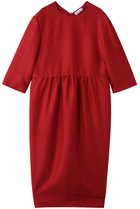 【ジェイドット/j.】のシルク混タッサー ギャザーコクーンドレス レッド|ID: prp329100004849962 ipo3291000000035526746