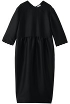 【ジェイドット/j.】のシルク混タッサー ギャザーコクーンドレス ブラック|ID: prp329100004849962 ipo3291000000036231040