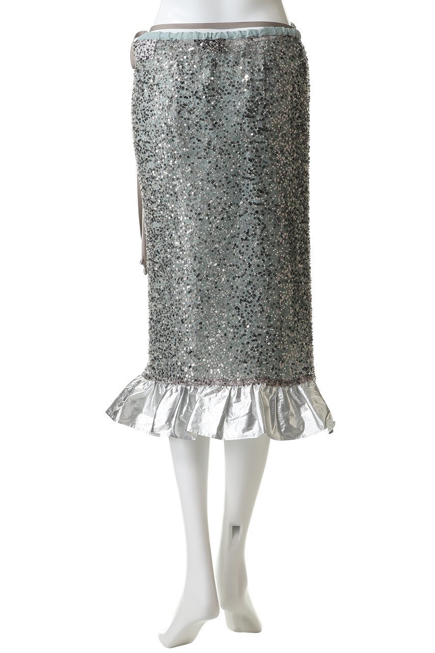 【ルール ロジェット/leur logette】のスパンコールラップスカート 人気、トレンドファッション・服の通販 founy(ファニー) 　ファッション　Fashion　レディースファッション　Fashion for Women　スカート　Skirts　シンプル　Simple, Minimal　スパンコール　Sequins, Sequin Embellishment　ラップ　Wrap, Wrap Design　エレガント 上品　Elegant　other-4|ID: prp329100004849966 ipo3291000000036519648