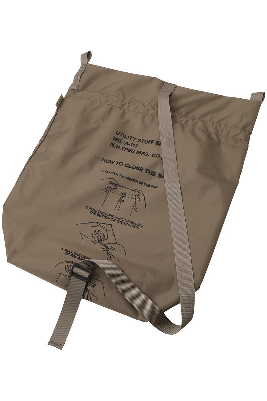 【エヌ.ハリウッド/N.HOOLYWOOD / MEN】の【MEN】【EXCANGE SERVICE×OUTDOOR PRODUCTS】 ドローストリング バッグ LARGE 人気、トレンドファッション・服の通販 founy(ファニー) 　ファッション　Fashion　メンズファッション　Fashion for Men　バッグ　Bags　グラフィック　Graphic, Graphic Design　コラボ　Collaboration, Collab　ドローストリング　Drawstring, Pull Cord　プリント　Print, Printed Pattern　ミリタリー　Military, Army Style　モチーフ　Motif, Design Theme　旅行　Travel　ビジネス 仕事 通勤　Business / Work / Commuting　other-6|ID: prp329100004849983 ipo3291000000035526921