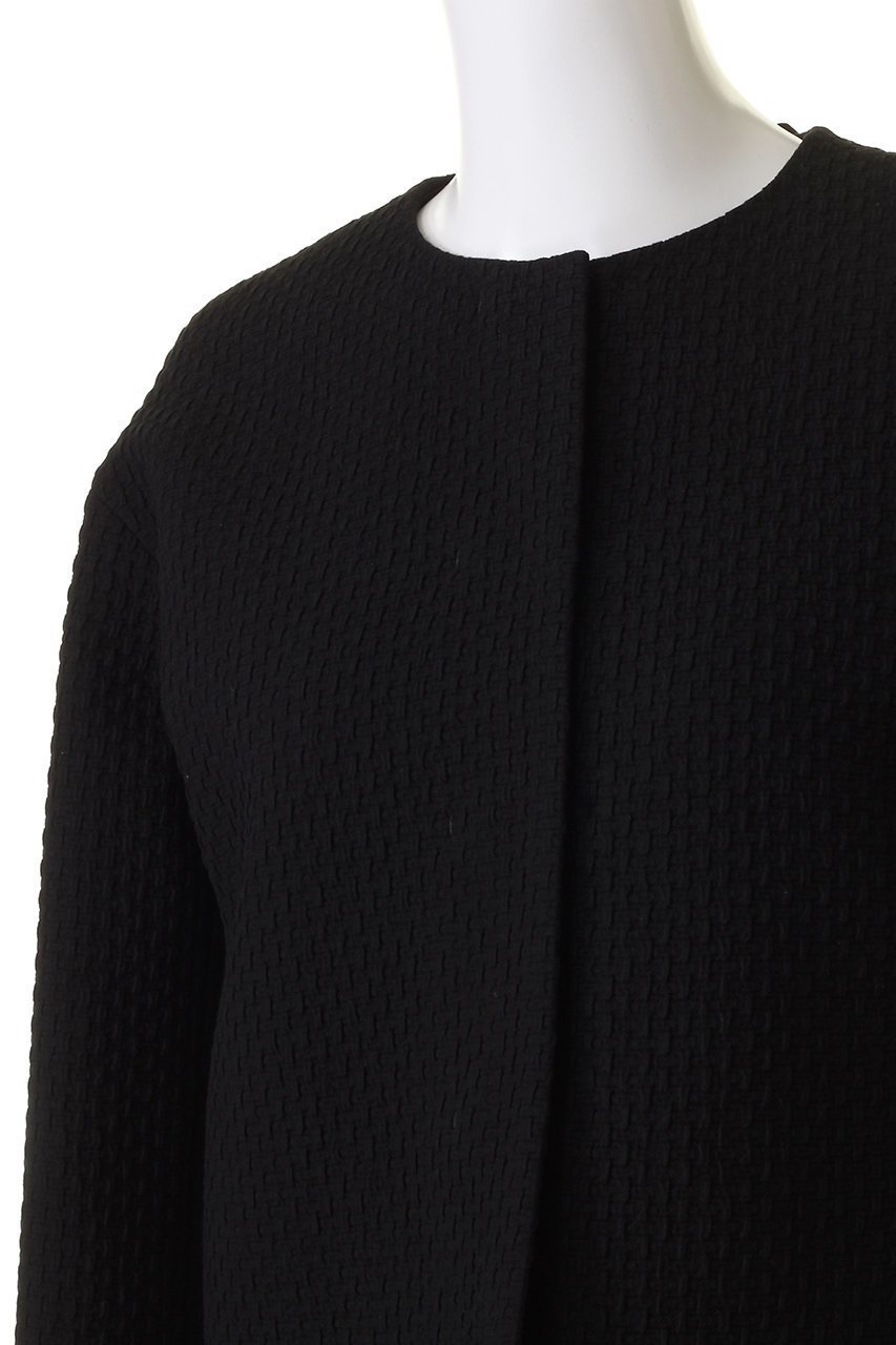 【ジェイドット/j.】のストレッチジャカードノーカラージャケット 人気、トレンドファッション・服の通販 founy(ファニー) 　ファッション　Fashion　レディースファッション　Fashion for Women　アウター　Coat / Outerwear Collection　レディースジャケット・軽アウター　Jackets　ノーカラージャケット / シンプル上品コーデ　Collarless Jackets　おすすめ　Recommended / Our Picks　ジャカード／ジャガード　Jacquard, Woven Pattern　ジャケット　Jacket, Outerwear　ストレッチ　Stretch, Stretchy Fabric　セットアップ　Set-Up, Coordinated Outfit　リボン　Ribbon, Bow　other-5|ID: prp329100004849986 ipo3291000000035527011