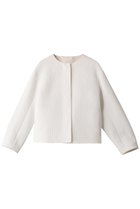 【ジェイドット/j.】のストレッチジャカードノーカラージャケット ホワイト|ID: prp329100004849986 ipo3291000000035955766