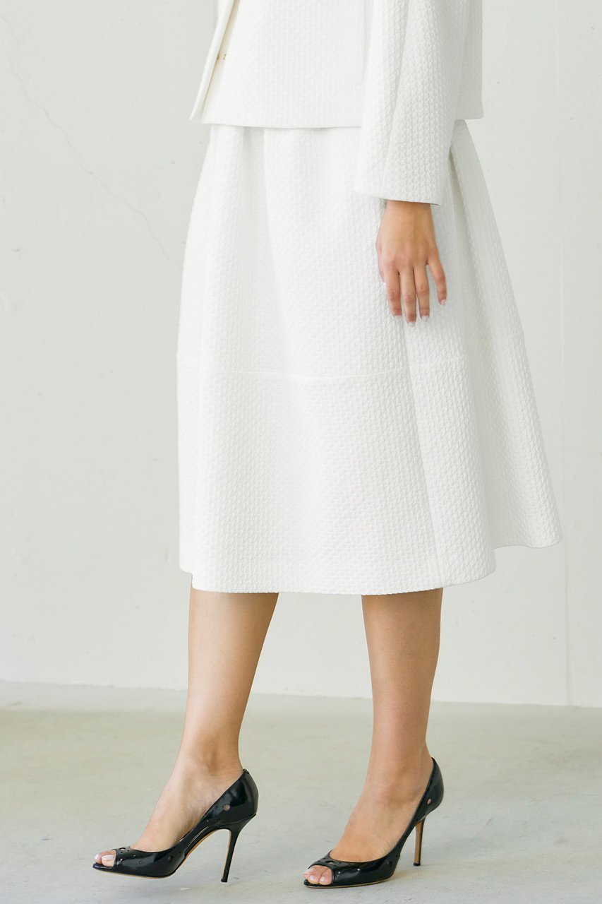 【ジェイドット/j.】のストレッチジャカードフレアスカート 人気、トレンドファッション・服の通販 founy(ファニー) 　ファッション　Fashion　レディースファッション　Fashion for Women　スカート　Skirts　Aライン・フレアスカート　A-Line & Flared Skirts　ロングスカート　Long Skirts / Maxi & Midi Skirts　おすすめ　Recommended / Our Picks　ジャカード／ジャガード　Jacquard, Woven Pattern　ジャケット　Jacket, Outerwear　ストレッチ　Stretch, Stretchy Fabric　セットアップ　Set-Up, Coordinated Outfit　パーティ　Party, Party Style　フレア　Flare, Flared　ロング　Long, Long-Length　other-6|ID: prp329100004849991 ipo3291000000035527109