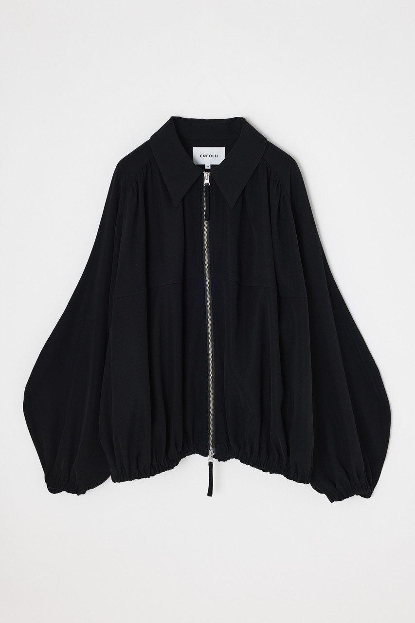 【エンフォルド/ENFOLD】のZIP-UP JACKET インテリア・キッズ・メンズ・レディースファッション・服の通販 founy(ファニー) ファッション Fashion レディースファッション Fashion for Women アウター Coat / Outerwear Collection レディースジャケット・軽アウター Jackets エレガント 上品 Elegant ジャケット Jacket, Outerwear センター Center, Center Line ドレープ Drape, Draping Fabric パターン Pattern, Design Print ブラック|ID: prp329100004850045 ipo3291000000035672120
