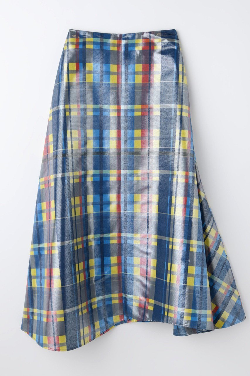 【エンフォルド/ENFOLD】のMINIMAL FLARE-SKIRT インテリア・キッズ・メンズ・レディースファッション・服の通販 founy(ファニー) ファッション Fashion レディースファッション Fashion for Women スカート Skirts ロングスカート Long Skirts / Maxi & Midi Skirts 2026年 2026 クラシック Classic, Timeless Style シルバー Silver, Metallic Silver スペシャル Special, Limited Edition チェック Check, Plaid, Tartan パターン Pattern, Design Print フレア Flare, Flared プリント Print, Printed Pattern ロング Long, Long-Length 夏 Summer 春 Spring S/S・春夏 SS, Spring/Summer, Warm Season マルチカラー|ID: prp329100004850046 ipo3291000000035533543