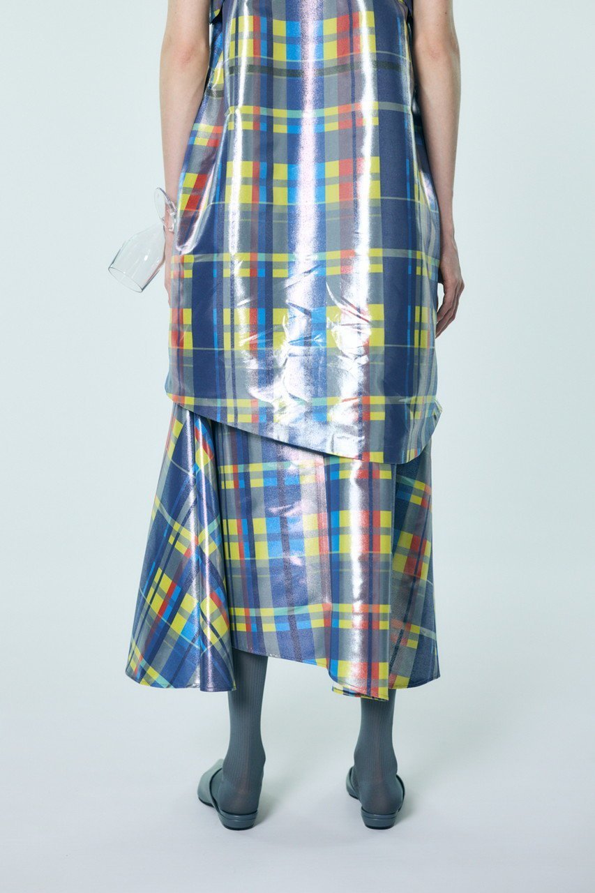 【エンフォルド/ENFOLD】のMINIMAL FLARE-SKIRT 人気、トレンドファッション・服の通販 founy(ファニー) ファッション Fashion レディースファッション Fashion for Women スカート Skirts ロングスカート Long Skirts / Maxi & Midi Skirts 2026年 2026 クラシック Classic, Timeless Style シルバー Silver, Metallic Silver スペシャル Special, Limited Edition チェック Check, Plaid, Tartan パターン Pattern, Design Print フレア Flare, Flared プリント Print, Printed Pattern ロング Long, Long-Length 夏 Summer 春 Spring S/S・春夏 SS, Spring/Summer, Warm Season other-6|ID: prp329100004850046 ipo3291000000035533550