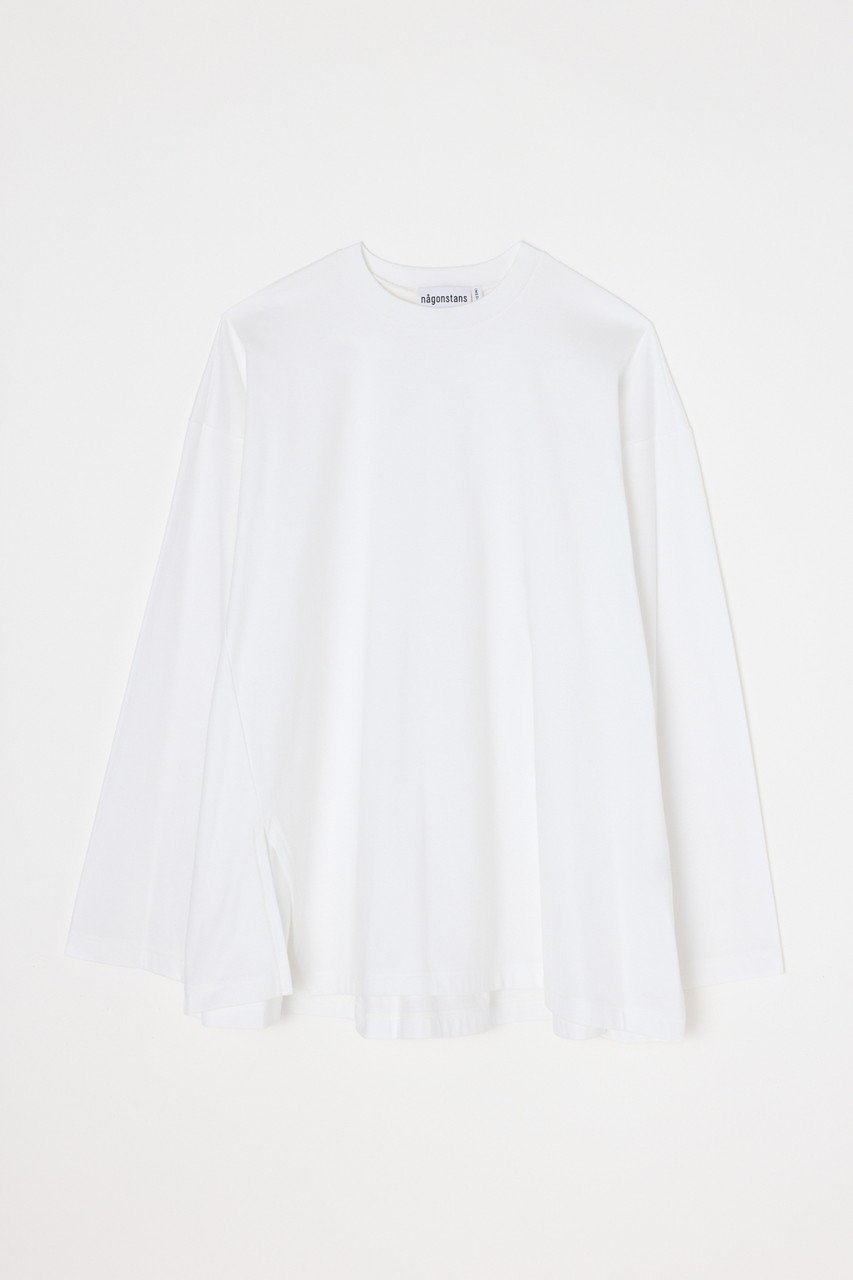 【ナゴンスタンス/nagonstans】のslit flare long-sleeves t-shirt インテリア・キッズ・メンズ・レディースファッション・服の通販 founy(ファニー) ファッション Fashion レディースファッション Fashion for Women トップス・カットソー Cut & Sew Tops シャツ・ブラウス・オフィスカジュアル Elegant Blouses & Button-Ups ロングTシャツ・Tシャツ Longline T-Shirts & Tees カットソー・ベーシックTシャツ Cut-and-Sewn Tops / Stretch Tees & Basics 2026年 2026 スリット Slit, Slit Detail スリーブ Sleeve, Long Sleeve / Short Sleeve フレア Flare, Flared ベーシック Basic, Essential ロング Long, Long-Length 夏 Summer 春 Spring S/S・春夏 SS, Spring/Summer, Warm Season Salt|ID: prp329100004850052 ipo3291000000035533577