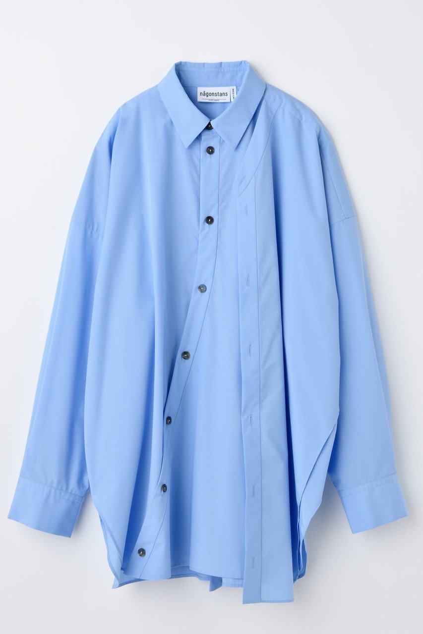 【ナゴンスタンス/nagonstans】のlayered‐front shirt インテリア・キッズ・メンズ・レディースファッション・服の通販 founy(ファニー) ファッション Fashion レディースファッション Fashion for Women トップス・カットソー Cut & Sew Tops シャツ・ブラウス・オフィスカジュアル Elegant Blouses & Button-Ups ロングTシャツ・Tシャツ Longline T-Shirts & Tees 2026年 2026 スリーブ Sleeve, Long Sleeve / Short Sleeve ブロード Broadcloth, Fine Cotton ロング Long, Long-Length 夏 Summer 春 Spring S/S・春夏 SS, Spring/Summer, Warm Season Water|ID: prp329100004850055 ipo3291000000035533609