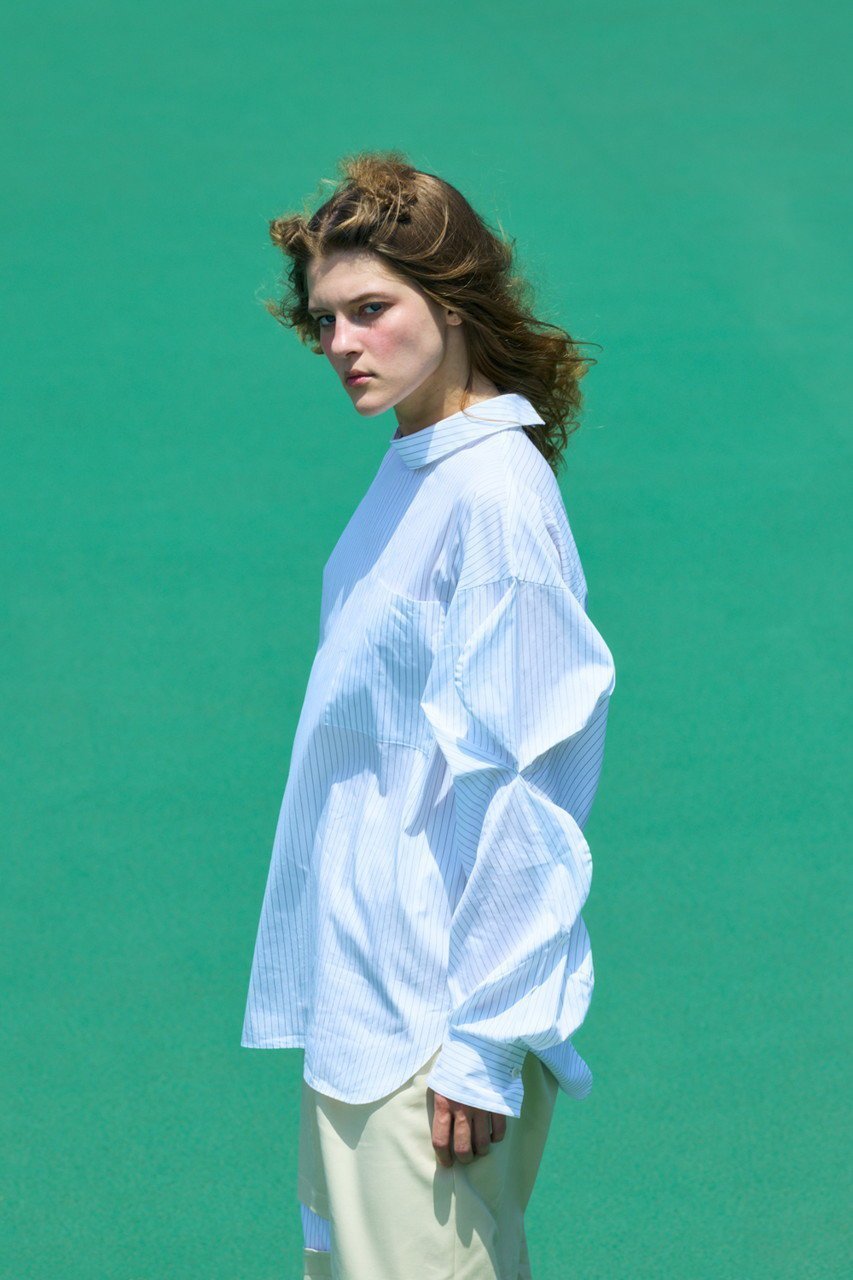 【ナゴンスタンス/nagonstans】のloose bump shirt 人気、トレンドファッション・服の通販 founy(ファニー) 　ファッション　Fashion　レディースファッション　Fashion for Women　トップス・カットソー　Cut & Sew Tops　シャツ・ブラウス・オフィスカジュアル　Elegant Blouses & Button-Ups　2026年　2026　スタンド　Stand Collar, Upright Stand　ストライプ　Stripe, Striped Pattern　スリーブ　Sleeve, Long Sleeve / Short Sleeve　タイプライター　Typewriter Fabric, Crisp Cotton　フォルム　Silhouette, Form　フォーマル　Formal, Dressy　ロング　Long, Long-Length　夏　Summer　春　Spring　S/S・春夏　SS, Spring/Summer, Warm Season　other-3|ID: prp329100004850056 ipo3291000000035533621