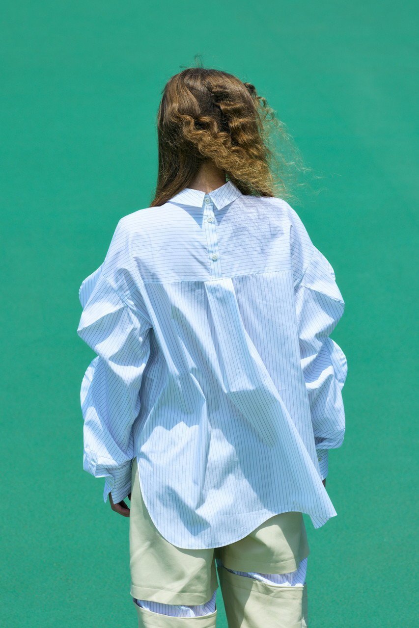 【ナゴンスタンス/nagonstans】のloose bump shirt 人気、トレンドファッション・服の通販 founy(ファニー) 　ファッション　Fashion　レディースファッション　Fashion for Women　トップス・カットソー　Cut & Sew Tops　シャツ・ブラウス・オフィスカジュアル　Elegant Blouses & Button-Ups　2026年　2026　スタンド　Stand Collar, Upright Stand　ストライプ　Stripe, Striped Pattern　スリーブ　Sleeve, Long Sleeve / Short Sleeve　タイプライター　Typewriter Fabric, Crisp Cotton　フォルム　Silhouette, Form　フォーマル　Formal, Dressy　ロング　Long, Long-Length　夏　Summer　春　Spring　S/S・春夏　SS, Spring/Summer, Warm Season　other-4|ID: prp329100004850056 ipo3291000000035533623