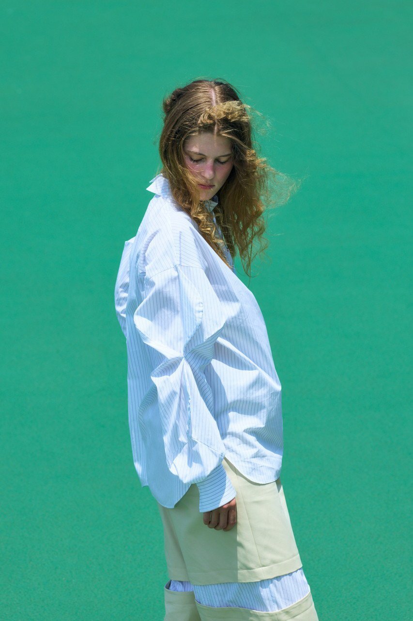 【ナゴンスタンス/nagonstans】のloose bump shirt 人気、トレンドファッション・服の通販 founy(ファニー) 　ファッション　Fashion　レディースファッション　Fashion for Women　トップス・カットソー　Cut & Sew Tops　シャツ・ブラウス・オフィスカジュアル　Elegant Blouses & Button-Ups　2026年　2026　スタンド　Stand Collar, Upright Stand　ストライプ　Stripe, Striped Pattern　スリーブ　Sleeve, Long Sleeve / Short Sleeve　タイプライター　Typewriter Fabric, Crisp Cotton　フォルム　Silhouette, Form　フォーマル　Formal, Dressy　ロング　Long, Long-Length　夏　Summer　春　Spring　S/S・春夏　SS, Spring/Summer, Warm Season　other-5|ID: prp329100004850056 ipo3291000000035533624