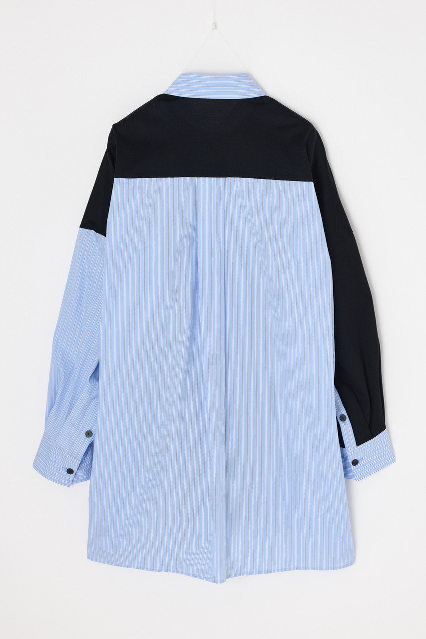 【エンフォルド/ENFOLD】のPATCHWORK SHIRT 人気、トレンドファッション・服の通販 founy(ファニー) 　ファッション　Fashion　レディースファッション　Fashion for Women　トップス・カットソー　Cut & Sew Tops　シャツ・ブラウス・オフィスカジュアル　Elegant Blouses & Button-Ups　2026年　2026　アシンメトリー　Asymmetrical Style　コンパクト　Compact, Small Size　ストライプ　Stripe, Striped Pattern　スリーブ　Sleeve, Long Sleeve / Short Sleeve　バランス　Balance, Style Balance　パッチワーク　Patchwork, Mixed Fabric　ミックス　Mix, Mixed Style　ランダム　Random, Irregular　ロング　Long, Long-Length　夏　Summer　春　Spring　S/S・春夏　SS, Spring/Summer, Warm Season　other-2|ID: prp329100004850068 ipo3291000000035533683