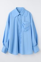 【エンフォルド/ENFOLD】のTULIP SHIRT 人気、トレンドファッション・服の通販 founy(ファニー) ファッション Fashion レディースファッション Fashion for Women トップス・カットソー Cut & Sew Tops シャツ・ブラウス・オフィスカジュアル Elegant Blouses & Button-Ups 2026年 2026 カッティング Cutting Detail スリーブ Sleeve, Long Sleeve / Short Sleeve ダブル Double, Double-Breasted チューリップ Tube, Tube Top フラワー Flower, Floral ポケット Pocket, Pocket Detail ロング Long, Long-Length 夏 Summer 春 Spring S/S・春夏 SS, Spring/Summer, Warm Season thumbnail ライトブルー|ID: prp329100004850070 ipo3291000000035533692