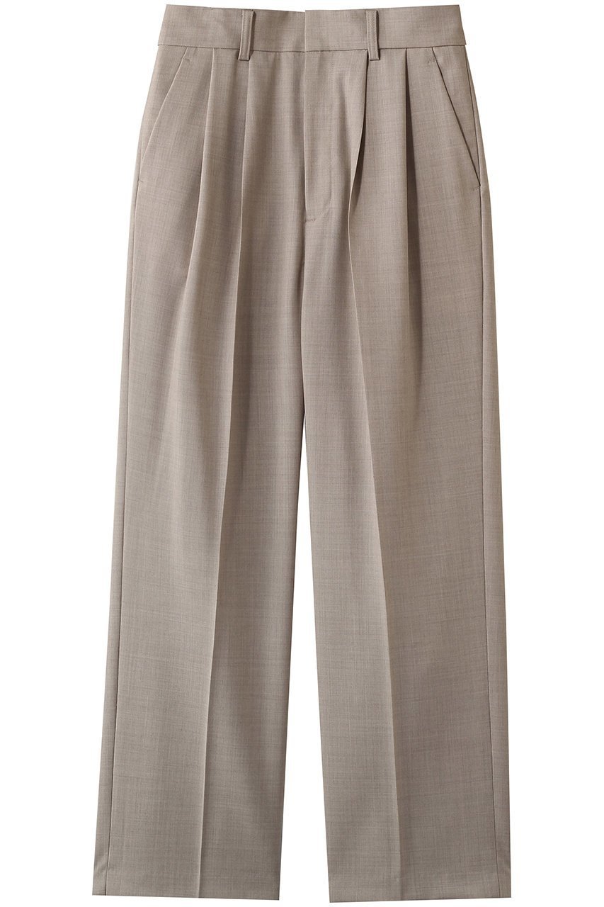 【ハー/HER.】のタックストレートパンツ インテリア・キッズ・メンズ・レディースファッション・服の通販 founy(ファニー) 　ファッション　Fashion　レディースファッション　Fashion for Women　パンツ　Pants & Trousers　オケージョン　Occasion Wear　ストレート　Straight, Straight Cut　セットアップ　Set-Up, Coordinated Outfit　ダウン　Down, Puffer　リラックス　Relax, Relaxed Fit　ベージュ|ID: prp329100004851045 ipo3291000000036245897