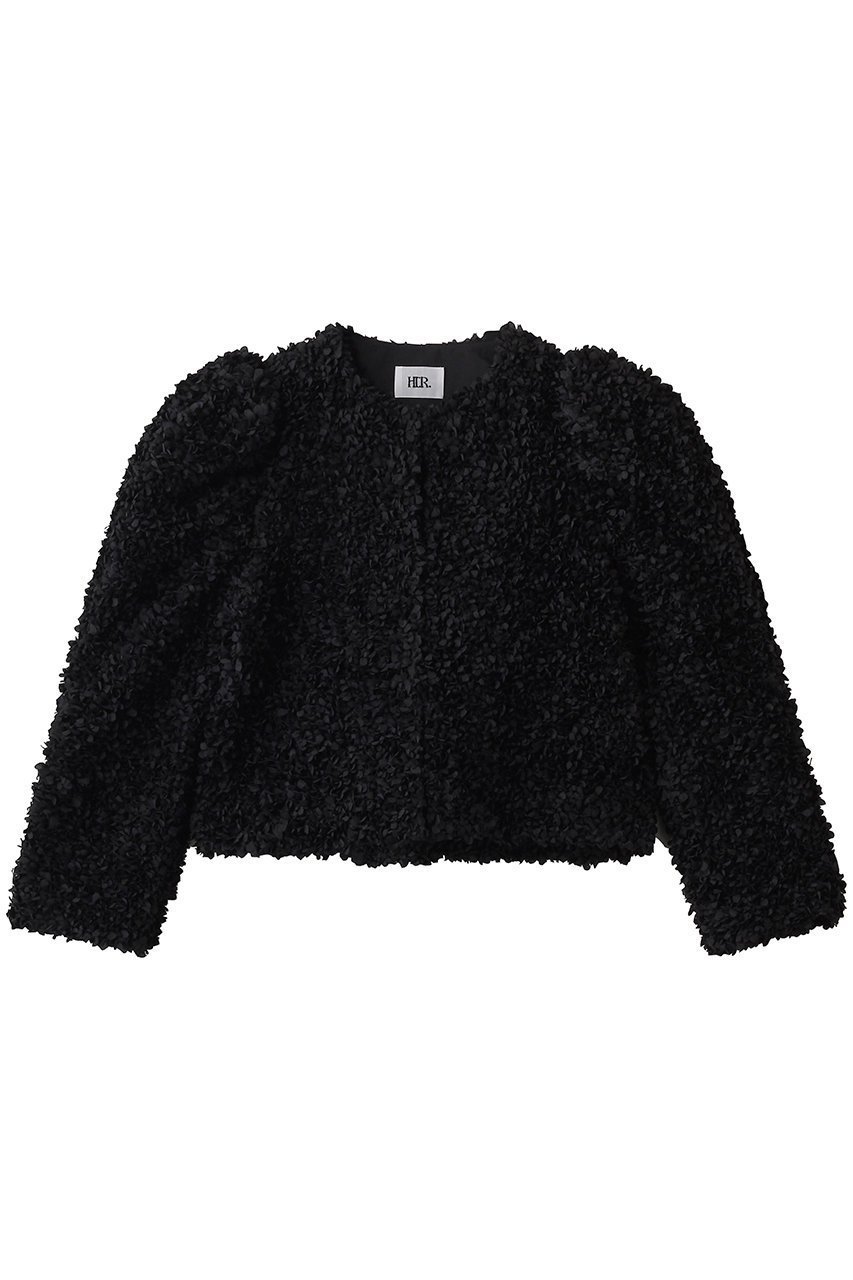 【ハー/HER.】の3Dレースジャケット インテリア・キッズ・メンズ・レディースファッション・服の通販 founy(ファニー) 　ファッション　Fashion　レディースファッション　Fashion for Women　アウター　Coat / Outerwear Collection　レディースジャケット・軽アウター　Jackets　ジャケット　Jacket, Outerwear　バランス　Balance, Style Balance　フロント　Front, Front Design　レース　Lace, Lace Fabric　ブラック|ID: prp329100004851046 ipo3291000000036044512