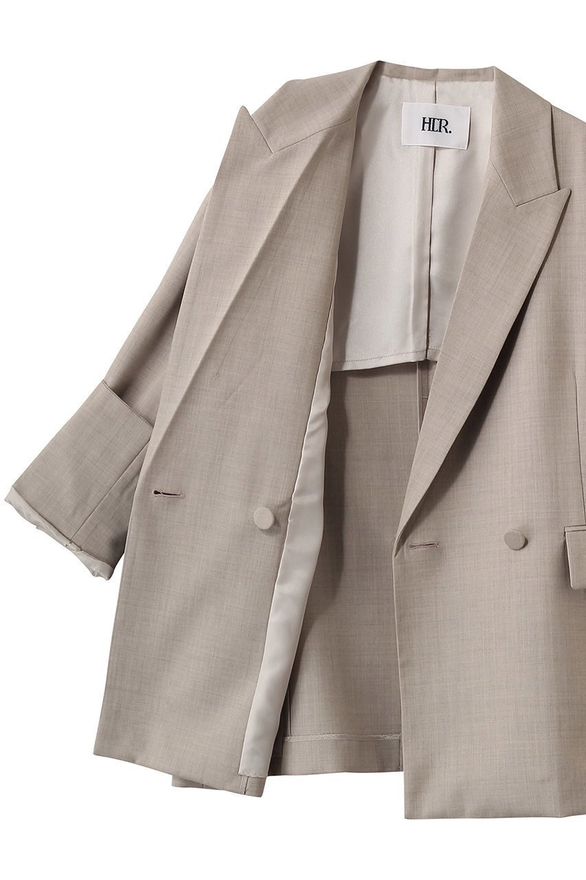 【ハー/HER.】のリラクシーダブルジャケット 人気、トレンドファッション・服の通販 founy(ファニー) 　ファッション　Fashion　レディースファッション　Fashion for Women　アウター　Coat / Outerwear Collection　レディースジャケット・軽アウター　Jackets　オケージョン　Occasion Wear　ジャケット　Jacket, Outerwear　セットアップ　Set-Up, Coordinated Outfit　ダウン　Down, Puffer　ダブル　Double, Double-Breasted　ボトム　Bottoms, Lower Wear　リラックス　Relax, Relaxed Fit　other-6|ID: prp329100004851047 ipo3291000000036169259