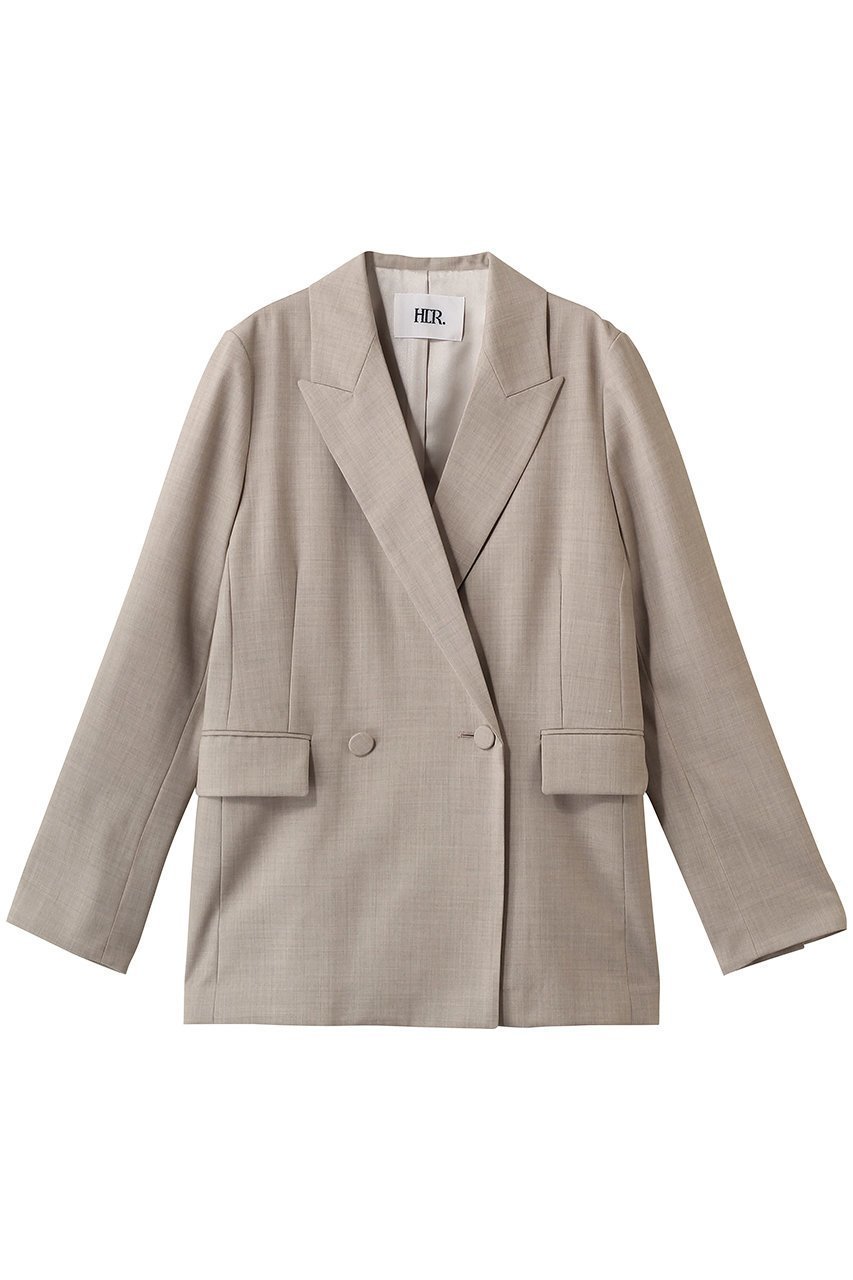 【ハー/HER.】のリラクシーダブルジャケット インテリア・キッズ・メンズ・レディースファッション・服の通販 founy(ファウニー) 　ファッション　Fashion　レディースファッション　Fashion for Women　アウター　Coat / Outerwear Collection　レディースジャケット・軽アウター　Jackets　オケージョン　Occasion Wear　ジャケット　Jacket, Outerwear　セットアップ　Set-Up, Coordinated Outfit　ダウン　Down, Puffer　ダブル　Double, Double-Breasted　ボトム　Bottoms, Lower Wear　リラックス　Relax, Relaxed Fit　ベージュ|ID: prp329100004851047 ipo3291000000036686025