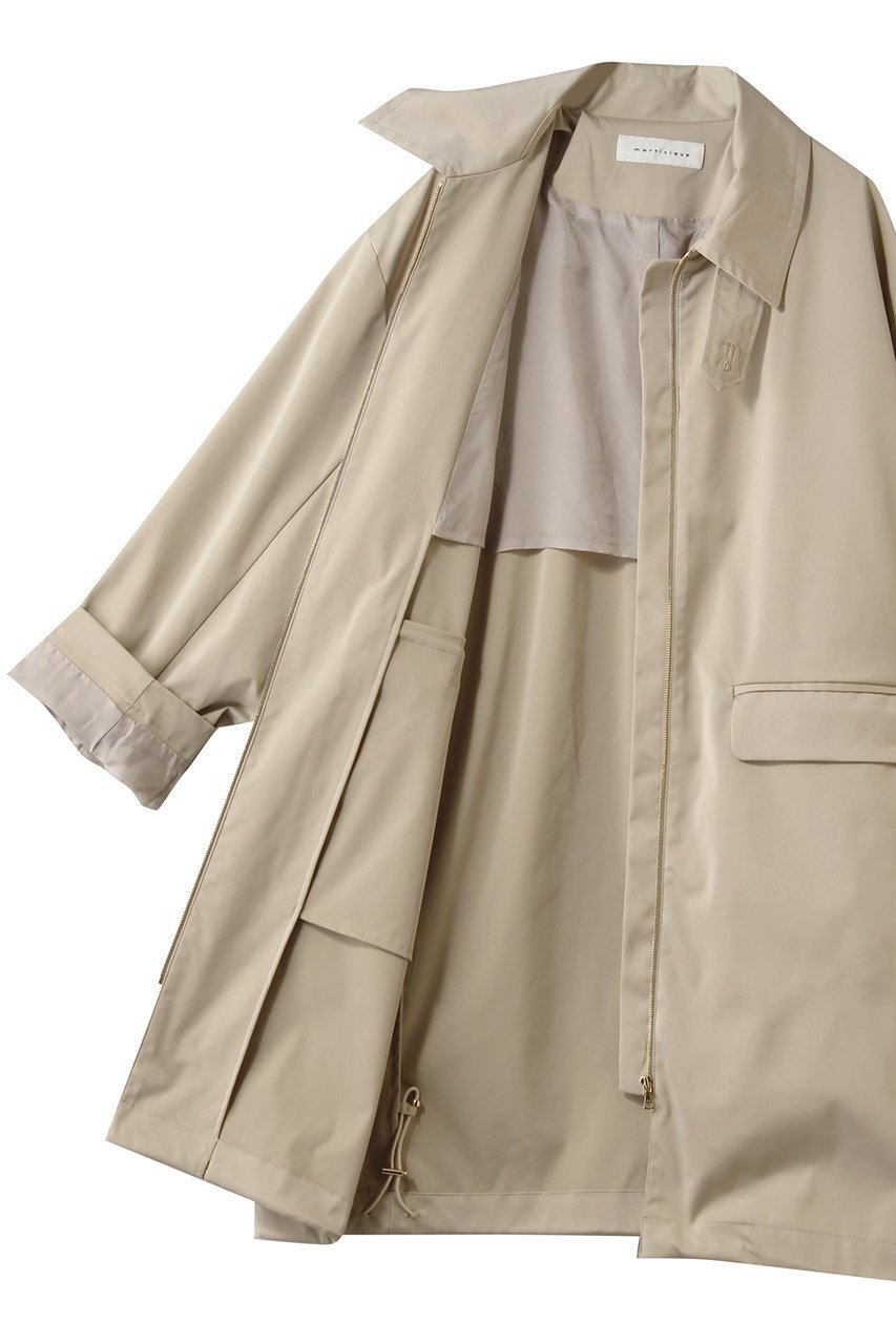 【マルティニーク/martinique】のジッパーコート 人気、トレンドファッション・服の通販 founy(ファニー) 　ファッション　Fashion　レディースファッション　Fashion for Women　アウター　Coat / Outerwear Collection　コート・ロングコート・ピーコート　Long Coats, Peacoats & More　ショート　Short, Short Length　シンプル　Simple, Minimal　スタンド　Stand Collar, Upright Stand　ドレープ　Drape, Draping Fabric　other-6|ID: prp329100004851048 ipo3291000000036169272