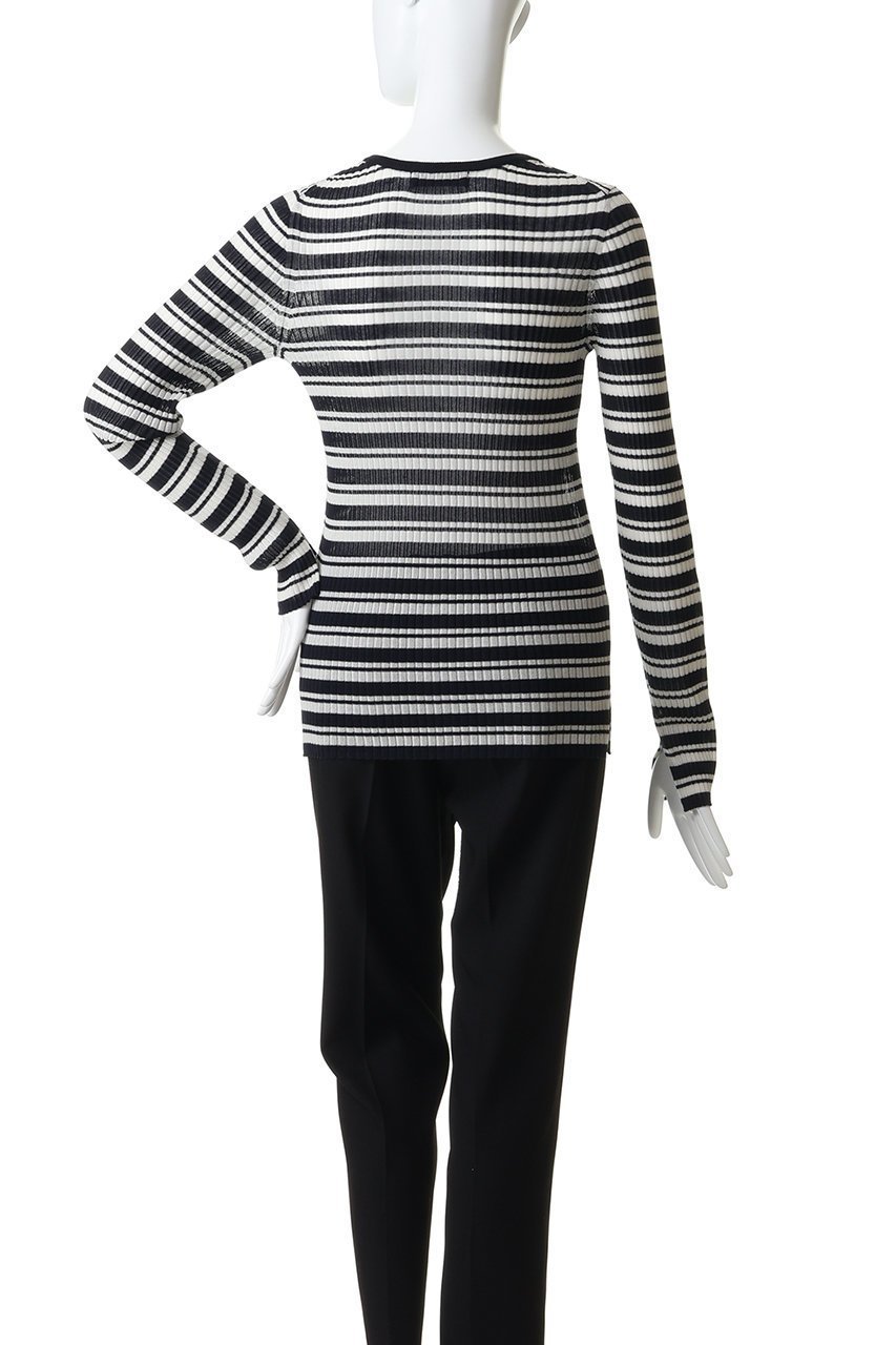 【マルティニーク/martinique】のハーフスナップボタンセーター 人気、トレンドファッション・服の通販 founy(ファニー) 　ファッション　Fashion　レディースファッション　Fashion for Women　トップス・カットソー　Cut & Sew Tops　ニット　Knit Tops & Sweaters　カジュアルプルオーバー・ニットトップス　Pullovers & Knit Tops / Casual Pullovers　2026年　2026　インナー　Innerwear　シアー　Sheer, See-Through　フィット　Fit, Slim Fit　ボーダー　Border, Stripe　夏　Summer　春　Spring　S/S・春夏　SS, Spring/Summer, Warm Season　other-4|ID: prp329100004851049 ipo3291000000035568061