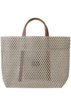 【マルティニーク/martinique】の《別注》【MARY AL TERNA】GAPトート横長 大人の最旬トレンドファッション＆コーディネート founy(ファウニー) ファッション Fashion レディースファッション Fashion for Women バッグ Bags 春 Spring コレクション Collection, Seasonal Line 別注 Limited Edition, Custom Order メタル Metal, Metal Parts メッシュ Mesh, Net Fabric S/S・春夏 SS, Spring/Summer, Warm Season 夏 Summer エレガント 上品 Elegant 新作・新入荷 New Arrivals / New In thumbnail アイボリー|ID: prp329100004851051 ipo3291000000037212950
