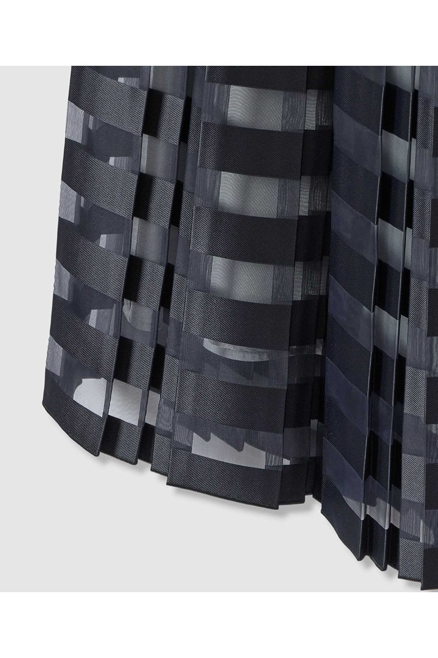 【アナイ/ANAYI】のボーダージャガードプリーツ スカート 人気、トレンドファッション・服の通販 founy(ファニー) 　ファッション　Fashion　レディースファッション　Fashion for Women　スカート　Skirts　プリーツスカート / 上品フェミニンスタイル　Pleated Skirts　エレガント 上品　Elegant　シアー　Sheer, See-Through　チュニック　Tunic, Long Top　プリーツ　Pleats, Pleated　ボックス　Boxy, Box Shape　ボーダー　Border, Stripe　ロング　Long, Long-Length　新作・新入荷　New Arrivals / New In　春　Spring　other-4|ID: prp329100004851057 ipo3291000000036044613