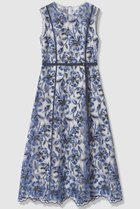 【アナイ/ANAYI】のフラワーエンブロイダリーフレア ワンピース ブルー|ID: prp329100004851058 ipo3291000000036952689