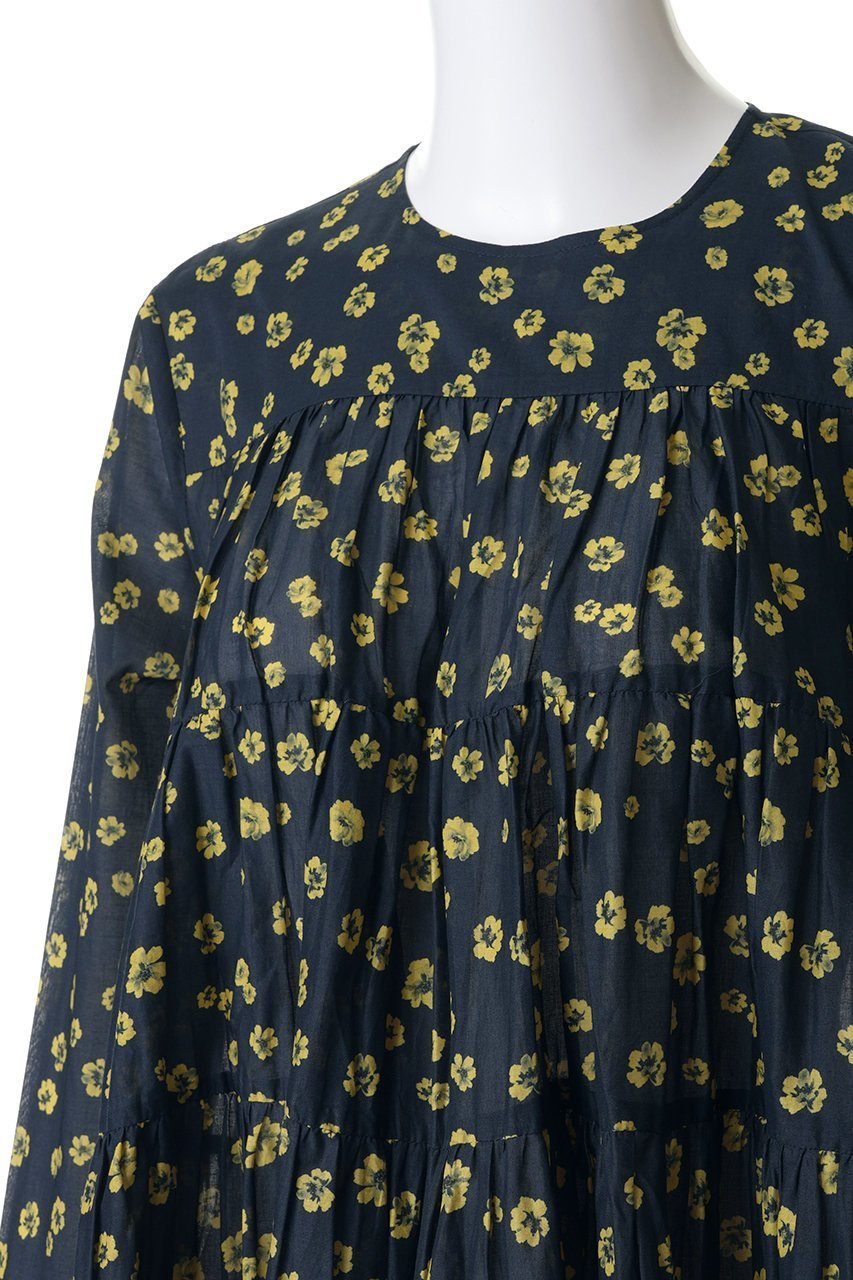 【マーレット/MERLETTE】のSOLIMAN PRINT フラワープリント ティアードドレス 人気、トレンドファッション・服の通販 founy(ファニー) 　ファッション　Fashion　レディースファッション　Fashion for Women　ワンピース　Dresses　フォーマル・パーティードレス・結婚式用ドレス　Elegant & Casual Dresses　チュニック　Tunic Tops & Dresses　2026年　2026　おすすめ　Recommended / Our Picks　チュニック　Tunic, Long Top　ドレス　Dress, One-Piece　フラワー　Flower, Floral　プリント　Print, Printed Pattern　レギンス　Leggings, Stretch Pants　夏　Summer　定番　Standard, Basic Item　春　Spring　S/S・春夏　SS, Spring/Summer, Warm Season　other-5|ID: prp329100004851063 ipo3291000000035568196