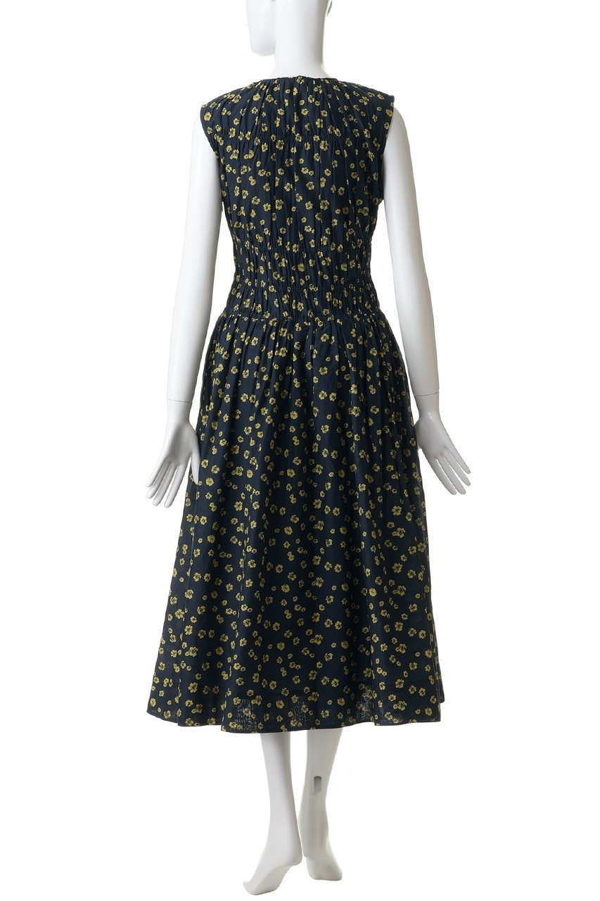 【マーレット/MERLETTE】のVILLARD PRINT フラワープリント ギャザーウエストミディドレス 人気、トレンドファッション・服の通販 founy(ファニー) 　ファッション　Fashion　レディースファッション　Fashion for Women　ワンピース　Dresses　フォーマル・パーティードレス・結婚式用ドレス　Elegant & Casual Dresses　チュニック　Tunic Tops & Dresses　2026年　2026　クール　Cool, Chic　シューズ　Shoes, Footwear　チュニック　Tunic, Long Top　ドレス　Dress, One-Piece　フラワー　Flower, Floral　プリント　Print, Printed Pattern　夏　Summer　春　Spring　S/S・春夏　SS, Spring/Summer, Warm Season　other-4|ID: prp329100004851065 ipo3291000000035568211