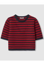 【アナイ/ANAYI】のアイレットボーダー プルオーバー レッド系|ID: prp329100004851069 ipo3291000000035568248