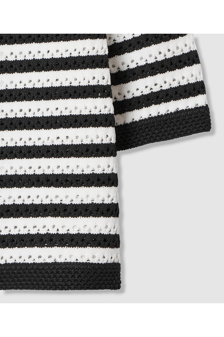 【アナイ/ANAYI】のアイレットボーダー プルオーバー 人気、トレンドファッション・服の通販 founy(ファニー) 　ファッション　Fashion　レディースファッション　Fashion for Women　トップス・カットソー　Cut & Sew Tops　ニット　Knit Tops & Sweaters　カジュアルプルオーバー・ニットトップス　Pullovers & Knit Tops / Casual Pullovers　2026年　2026　おすすめ　Recommended / Our Picks　クロップド　Cropped, Short Length　シンプル　Simple, Minimal　トレンド　Trend, Trending Now　バランス　Balance, Style Balance　フォルム　Silhouette, Form　プリント　Print, Printed Pattern　ボトム　Bottoms, Lower Wear　ミドル　Middle Length, Mid Height　ワイド　Wide, Wide Fit　今季　This Season, Current Season　夏　Summer　春　Spring　S/S・春夏　SS, Spring/Summer, Warm Season　other-4|ID: prp329100004851069 ipo3291000000035568254