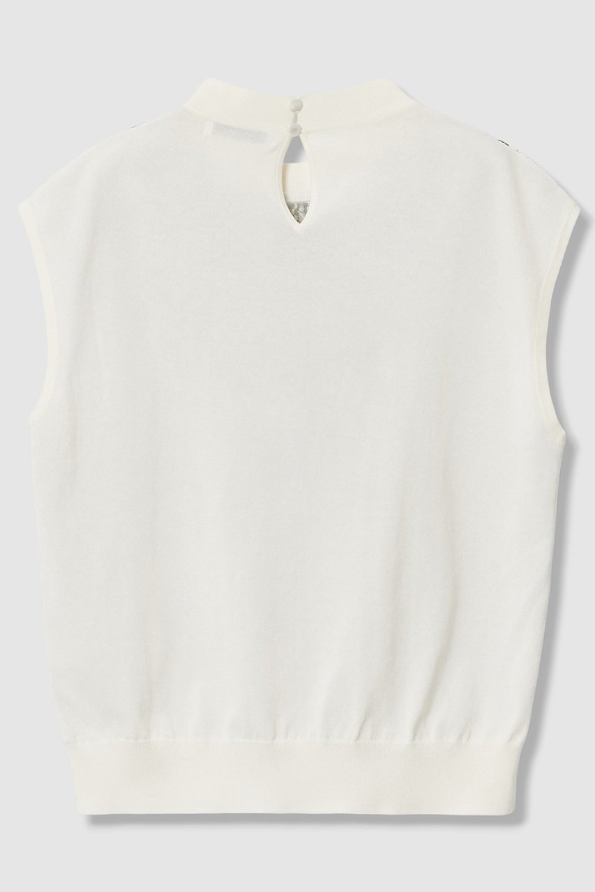 【アナイ/ANAYI】のインポートレースドッキング プルオーバー 人気、トレンドファッション・服の通販 founy(ファニー) 　ファッション　Fashion　レディースファッション　Fashion for Women　トップス・カットソー　Cut & Sew Tops　ニット　Knit Tops & Sweaters　カジュアルプルオーバー・ニットトップス　Pullovers & Knit Tops / Casual Pullovers　2026年　2026　ハイネック　High Neck, Mock Neck　レース　Lace, Lace Fabric　エレガント 上品　Elegant　夏　Summer　春　Spring　S/S・春夏　SS, Spring/Summer, Warm Season　other-2|ID: prp329100004851071 ipo3291000000035568264