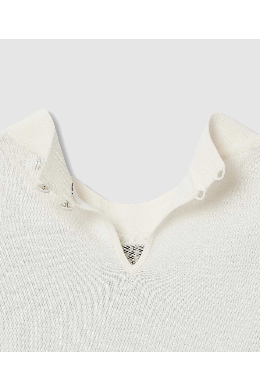 【アナイ/ANAYI】のインポートレースドッキング プルオーバー 人気、トレンドファッション・服の通販 founy(ファニー) 　ファッション　Fashion　レディースファッション　Fashion for Women　トップス・カットソー　Cut & Sew Tops　ニット　Knit Tops & Sweaters　カジュアルプルオーバー・ニットトップス　Pullovers & Knit Tops / Casual Pullovers　2026年　2026　ハイネック　High Neck, Mock Neck　レース　Lace, Lace Fabric　エレガント 上品　Elegant　夏　Summer　春　Spring　S/S・春夏　SS, Spring/Summer, Warm Season　other-6|ID: prp329100004851071 ipo3291000000035568269