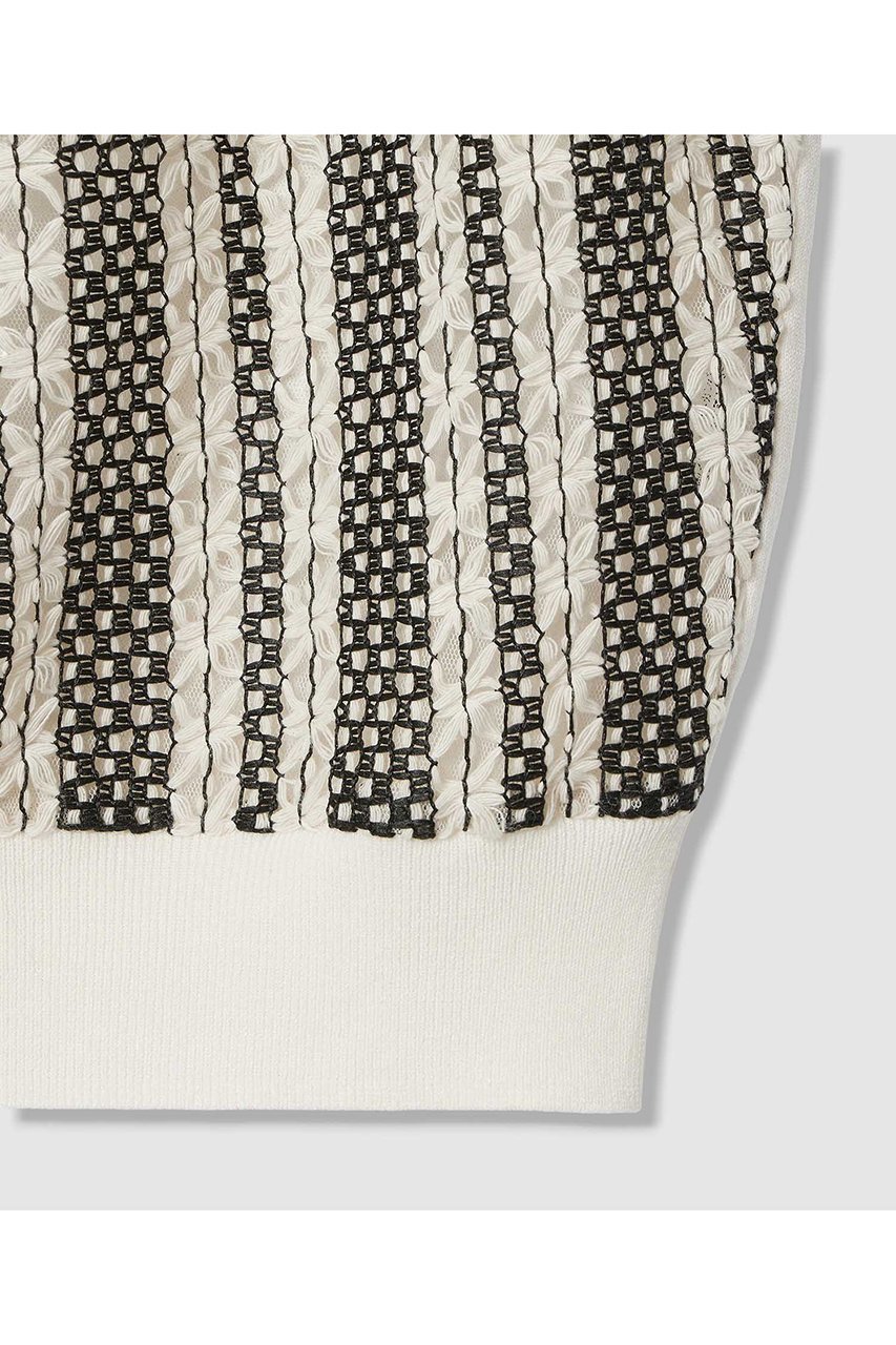 【アナイ/ANAYI】のインポートレースドッキング プルオーバー 人気、トレンドファッション・服の通販 founy(ファニー) 　ファッション　Fashion　レディースファッション　Fashion for Women　トップス・カットソー　Cut & Sew Tops　ニット　Knit Tops & Sweaters　カジュアルプルオーバー・ニットトップス　Pullovers & Knit Tops / Casual Pullovers　ハイネック　High Neck, Mock Neck　レース　Lace, Lace Fabric　エレガント 上品　Elegant　other-4|ID: prp329100004851071 ipo3291000000036143919