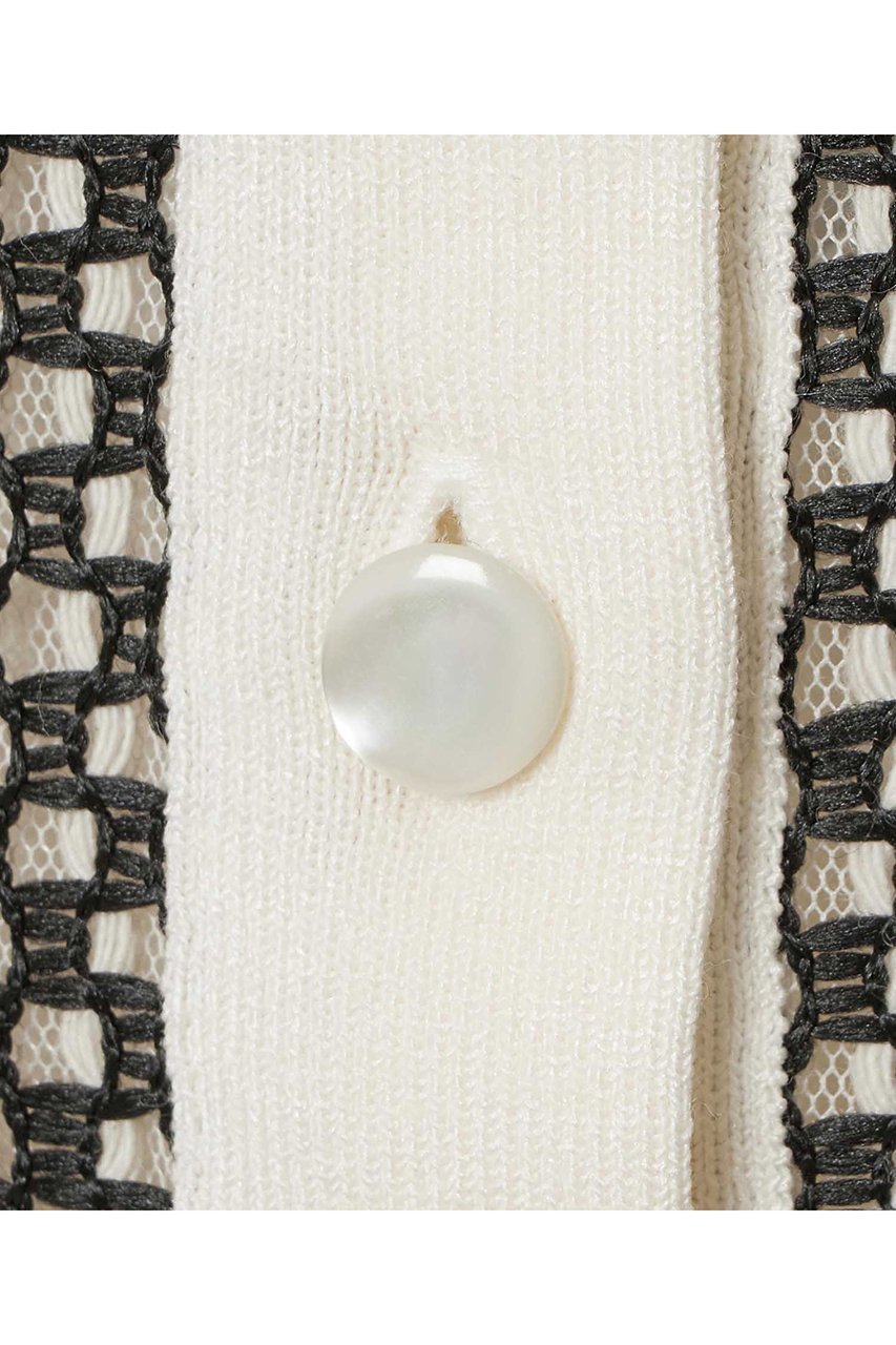 【アナイ/ANAYI】のインポートレースドッキング カーディガン 人気、トレンドファッション・服の通販 founy(ファニー) ファッション Fashion レディースファッション Fashion for Women トップス・カットソー Cut & Sew Tops ニット Knit Tops & Sweaters カーディガン・羽織り Layered Style Cardigans カーディガン Cardigan, Knitwear コンパクト Compact, Small Size チュール Tulip, Tulip Motif レース Lace, Lace Fabric エレガント 上品 Elegant 半袖 Short Sleeve, Half Sleeve other-5|ID: prp329100004851072 ipo3291000000036044650