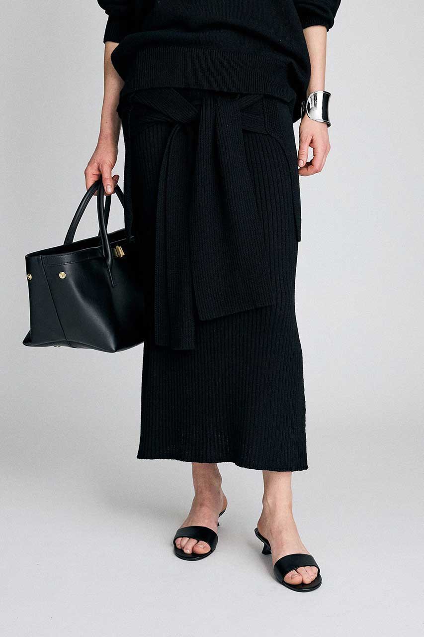 【ブリル/BRILL】のニットレイヤードスカート インテリア・キッズ・メンズ・レディースファッション・服の通販 founy(ファニー) 　ファッション　Fashion　レディースファッション　Fashion for Women　スカート　Skirts　ロングスカート　Long Skirts / Maxi & Midi Skirts　2026年　2026　おすすめ　Recommended / Our Picks　セットアップ　Set-Up, Coordinated Outfit　ミドル　Middle Length, Mid Height　ロング　Long, Long-Length　夏　Summer　春　Spring　S/S・春夏　SS, Spring/Summer, Warm Season　ブラック|ID: prp329100004851078 ipo3291000000035568344