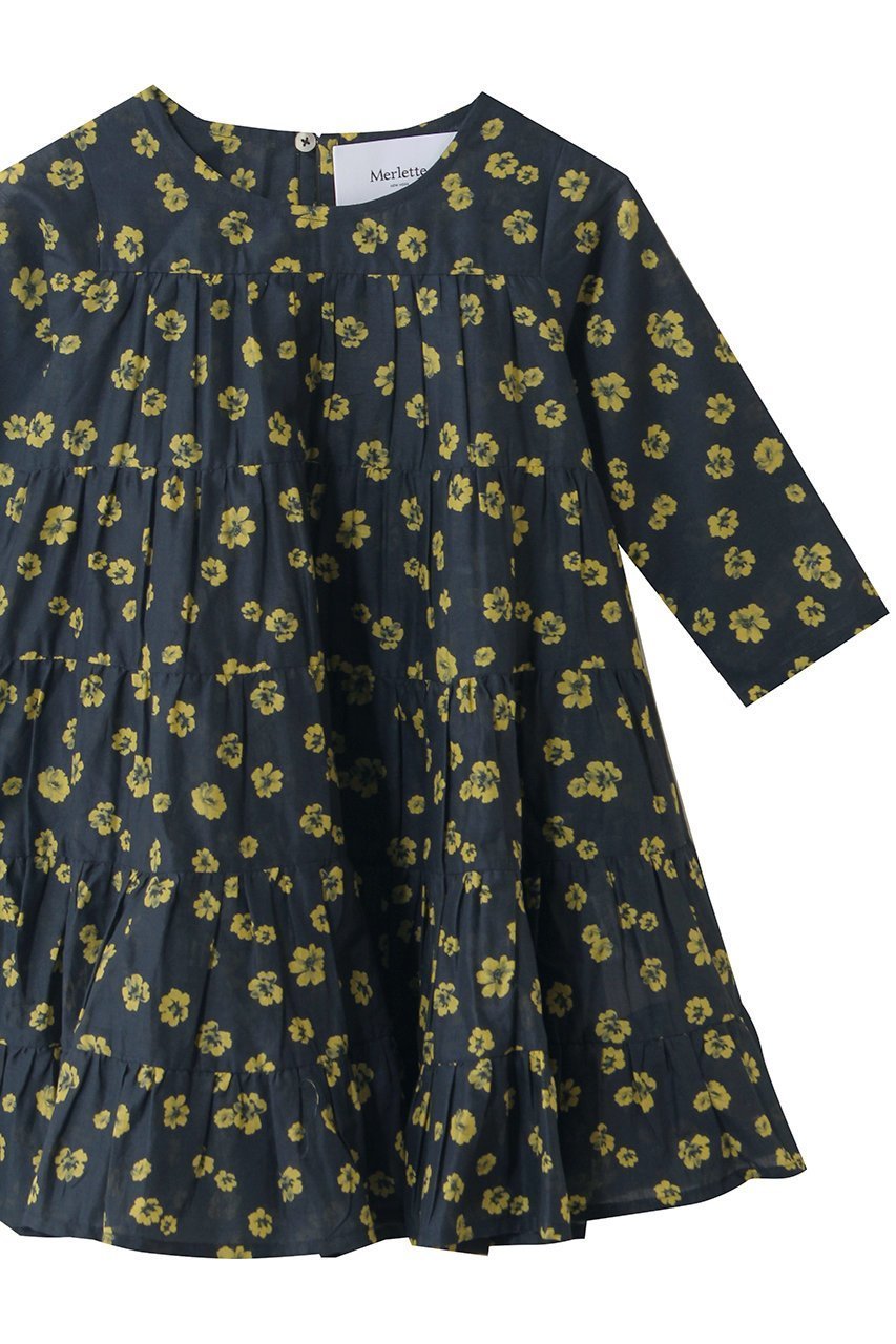 【マーレット/Merlette / KIDS】の【KIDS】SOLIMAN ENFANT フラワープリント ティアードドレス 人気、トレンドファッション・服の通販 founy(ファニー) 　ファッション　Fashion　キッズファッション　Fashion for Kids　ワンピース　Dresses　チュニック　Tunic, Long Top　ドレス　Dress, One-Piece　フェミニン　Feminine, Girly　フラワー　Flower, Floral　プリント　Print, Printed Pattern　other-3|ID: prp329100004851081 ipo3291000000036044663