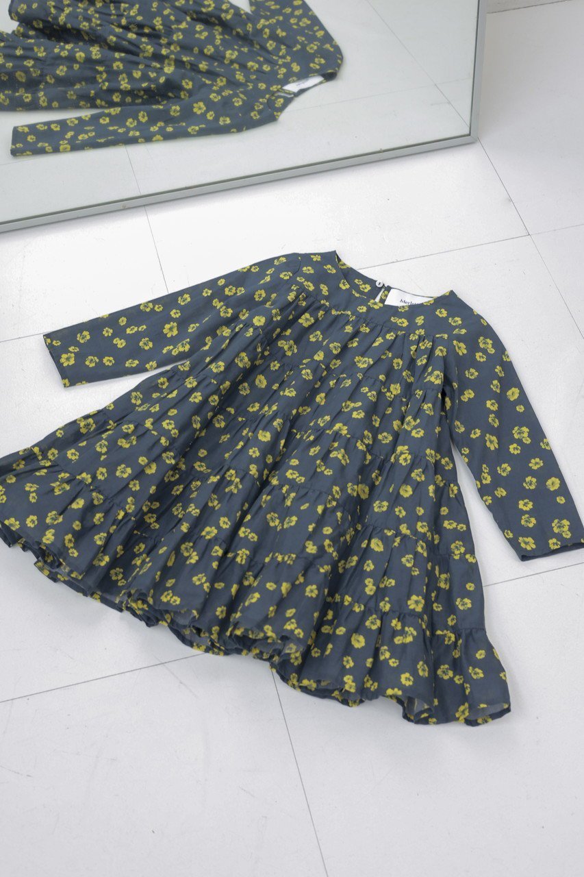 【マーレット/Merlette / KIDS】の【KIDS】SOLIMAN ENFANT フラワープリント ティアードドレス 人気、トレンドファッション・服の通販 founy(ファニー) 　ファッション　Fashion　キッズファッション　Fashion for Kids　ワンピース　Dresses　チュニック　Tunic, Long Top　ドレス　Dress, One-Piece　フェミニン　Feminine, Girly　フラワー　Flower, Floral　プリント　Print, Printed Pattern　other-4|ID: prp329100004851081 ipo3291000000036044665