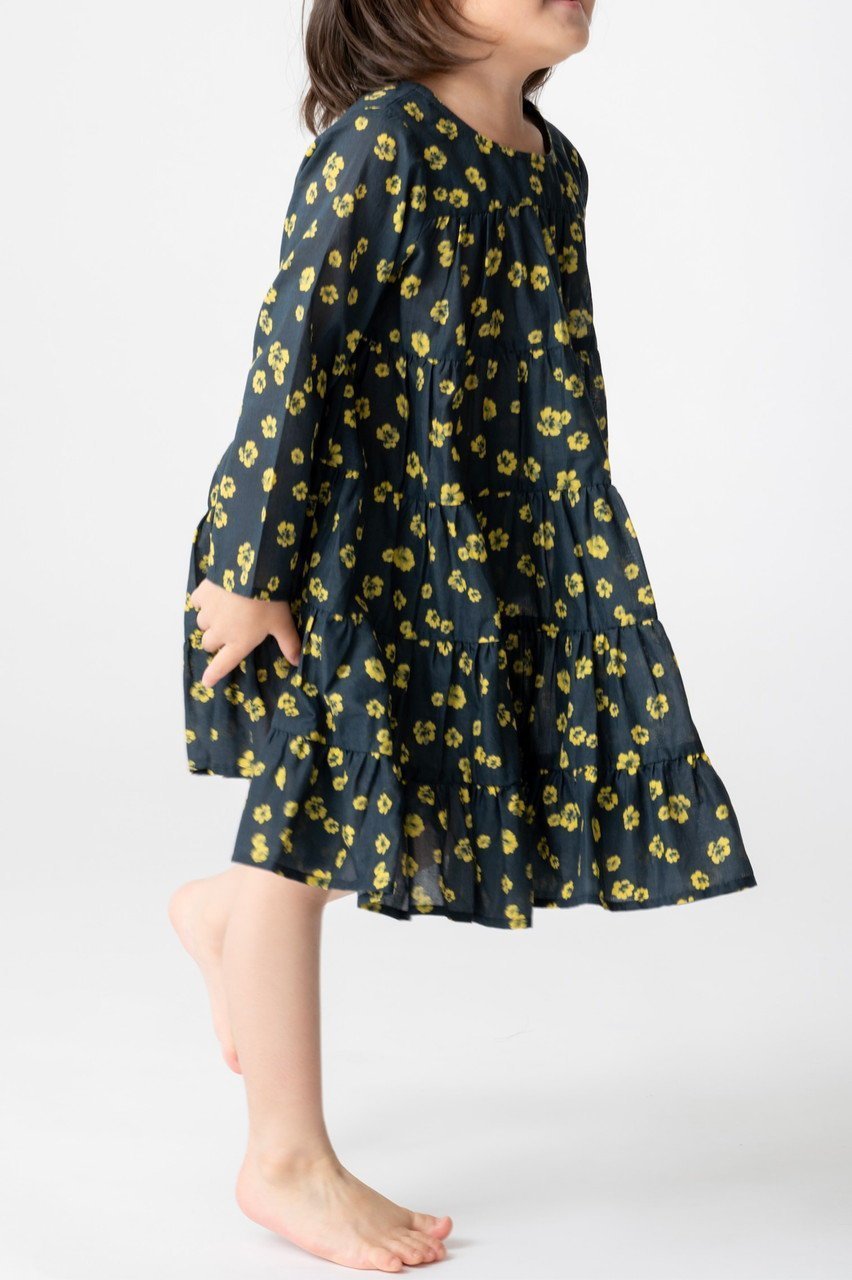 【マーレット/Merlette / KIDS】の【KIDS】SOLIMAN ENFANT フラワープリント ティアードドレス 人気、トレンドファッション・服の通販 founy(ファニー) 　ファッション　Fashion　キッズファッション　Fashion for Kids　ワンピース　Dresses　チュニック　Tunic, Long Top　ドレス　Dress, One-Piece　フェミニン　Feminine, Girly　フラワー　Flower, Floral　プリント　Print, Printed Pattern　other-6|ID: prp329100004851081 ipo3291000000036044667
