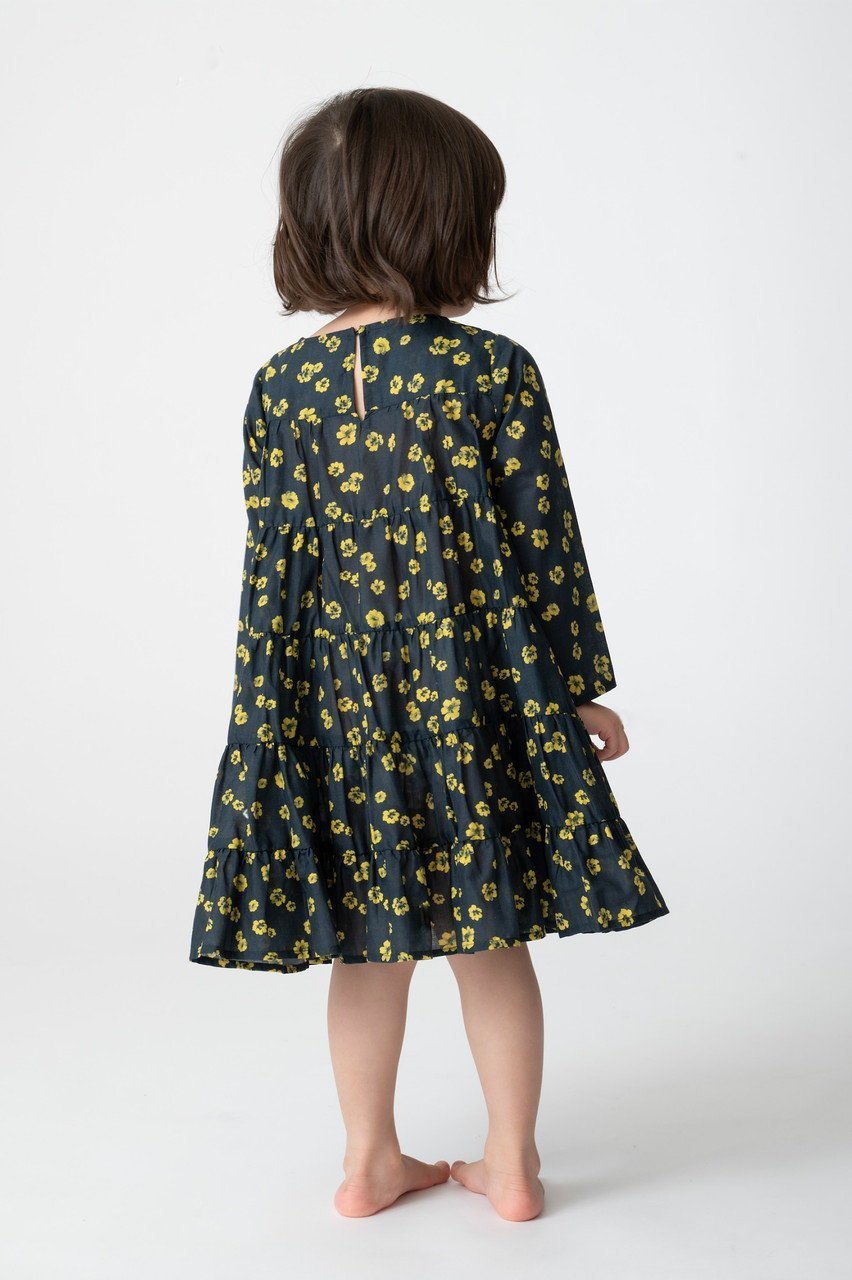 【マーレット/Merlette / KIDS】の【KIDS】SOLIMAN ENFANT フラワープリント ティアードドレス 人気、トレンドファッション・服の通販 founy(ファニー) 　ファッション　Fashion　キッズファッション　Fashion for Kids　ワンピース　Dresses　チュニック　Tunic, Long Top　ドレス　Dress, One-Piece　フェミニン　Feminine, Girly　フラワー　Flower, Floral　プリント　Print, Printed Pattern　other-7|ID: prp329100004851081 ipo3291000000036044669