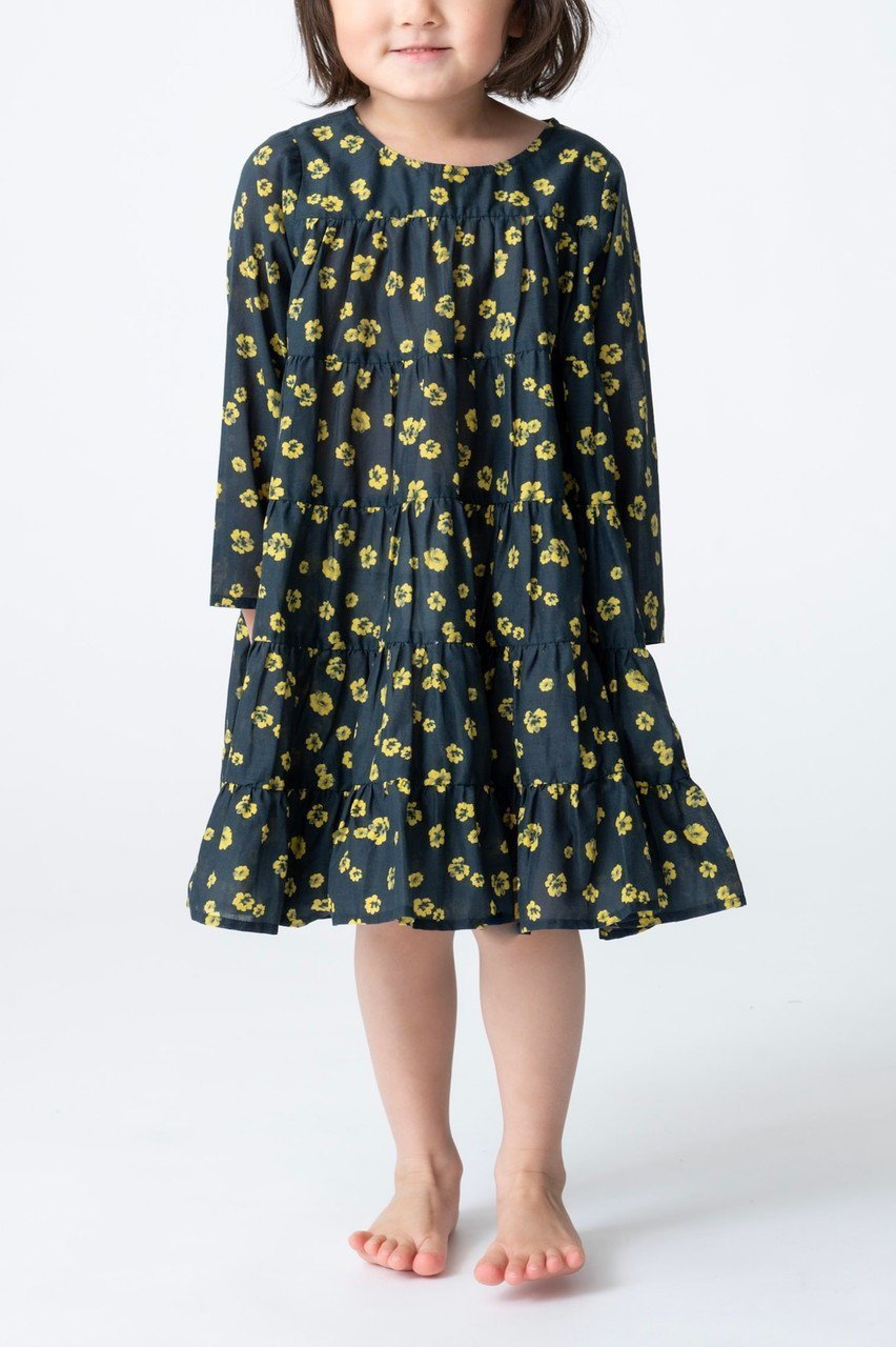 【マーレット/Merlette / KIDS】の【KIDS】SOLIMAN ENFANT フラワープリント ティアードドレス 人気、トレンドファッション・服の通販 founy(ファニー) 　ファッション　Fashion　キッズファッション　Fashion for Kids　ワンピース　Dresses　チュニック　Tunic, Long Top　ドレス　Dress, One-Piece　フェミニン　Feminine, Girly　フラワー　Flower, Floral　プリント　Print, Printed Pattern　other-8|ID: prp329100004851081 ipo3291000000036044671