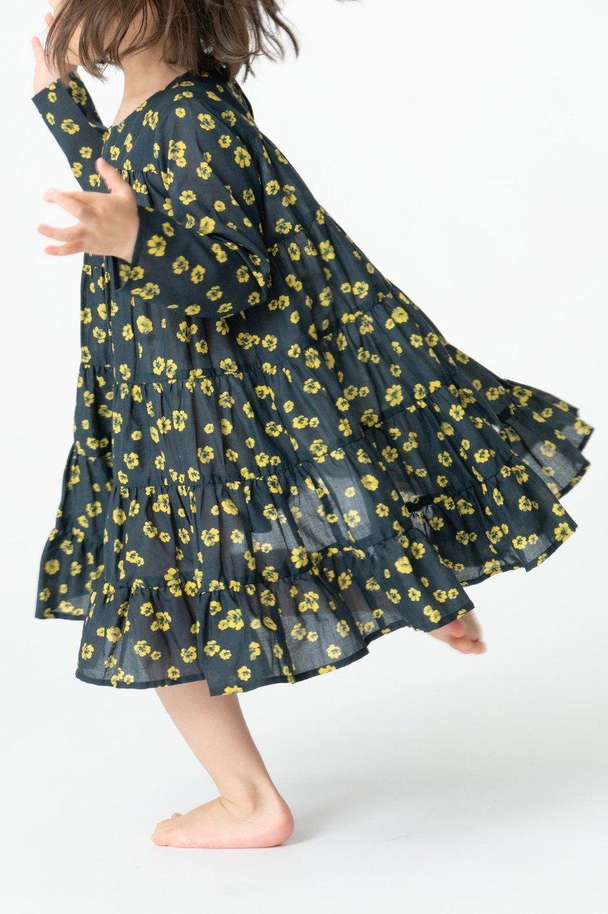 【マーレット/Merlette / KIDS】の【KIDS】SOLIMAN ENFANT フラワープリント ティアードドレス 大人の最旬トレンドファッション＆コーディネート founy(ファウニー) 　ファッション　Fashion　キッズファッション　Fashion for Kids　ワンピース　Dresses　チュニック　Tunic, Long Top　ドレス　Dress, One-Piece　フェミニン　Feminine, Girly　フラワー　Flower, Floral　プリント　Print, Printed Pattern　other-5|ID: prp329100004851081 ipo3291000000036743657