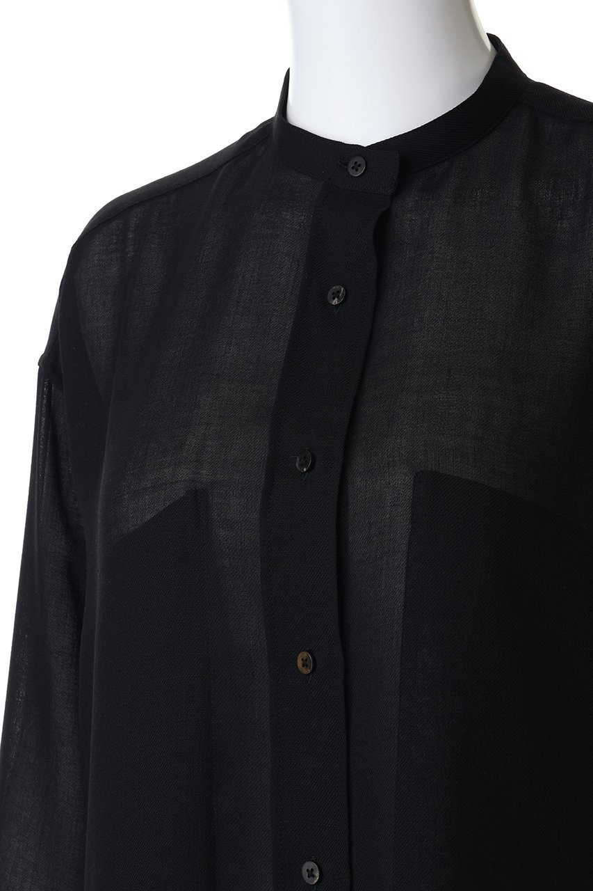 【ドメル/DOMELLE】のウール ブレンド ボイル シャツ 人気、トレンドファッション・服の通販 founy(ファニー) 　ファッション　Fashion　レディースファッション　Fashion for Women　トップス・カットソー　Cut & Sew Tops　シャツ・ブラウス・オフィスカジュアル　Elegant Blouses & Button-Ups　おすすめ　Recommended / Our Picks　サマー　Summer, Summer Style　シンプル　Simple, Minimal　スリーブ　Sleeve, Long Sleeve / Short Sleeve　セットアップ　Set-Up, Coordinated Outfit　タンク　Tank Top, Sleeveless Top　パッチ　Patch, Appliqué　ポケット　Pocket, Pocket Detail　ロング　Long, Long-Length　ワイド　Wide, Wide Fit　夏　Summer　other-5|ID: prp329100004851240 ipo3291000000036196436