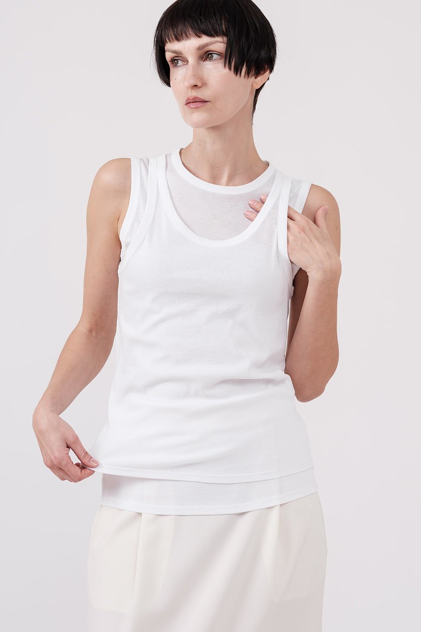 【ドメル/DOMELLE】のツイン レイヤー タンク 人気、トレンドファッション・服の通販 founy(ファニー) ファッション Fashion レディースファッション Fashion for Women トップス・カットソー Cut & Sew Tops キャミソール&ノースリーブ Camisoles & Sleeveless Tops シャツ・ブラウス・オフィスカジュアル Elegant Blouses & Button-Ups ロングTシャツ・Tシャツ Longline T-Shirts & Tees カットソー・ベーシックTシャツ Cut-and-Sewn Tops / Stretch Tees & Basics アメリカン American Style インナー Innerwear キャミソール Camisole, Spaghetti Strap Top コンパクト Compact, Small Size ジャケット Jacket, Outerwear スリーブ Sleeve, Long Sleeve / Short Sleeve タンク Tank Top, Sleeveless Top ノースリーブ Sleeveless, No-Sleeve フィット Fit, Slim Fit ベスト Vest, Waistcoat ボトム Bottoms, Lower Wear other-7|ID: prp329100004851241 ipo3291000000036415786