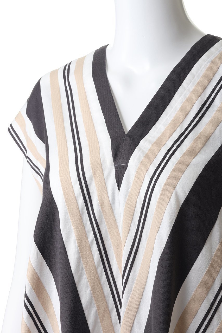 【ドメル/DOMELLE】のビッグ ストライプ ドレス 人気、トレンドファッション・服の通販 founy(ファニー) 　ファッション　Fashion　レディースファッション　Fashion for Women　ワンピース　Dresses　フォーマル・パーティードレス・結婚式用ドレス　Elegant & Casual Dresses　チュニック　Tunic Tops & Dresses　2026年　2026　ストライプ　Stripe, Striped Pattern　チュニック　Tunic, Long Top　ドレス　Dress, One-Piece　ビッグ　Big, Oversized　ファブリック　Fabric, Textile　フレア　Flare, Flared　フロント　Front, Front Design　ロング　Long, Long-Length　夏　Summer　春　Spring　S/S・春夏　SS, Spring/Summer, Warm Season　other-5|ID: prp329100004851242 ipo3291000000035575939