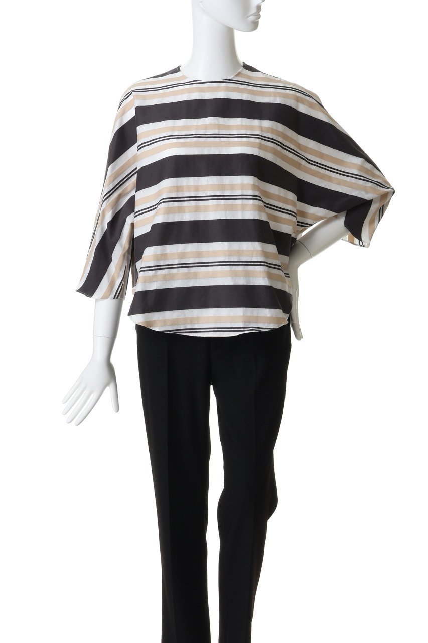 【ドメル/DOMELLE】のビッグ ストライプ ブラウス 人気、トレンドファッション・服の通販 founy(ファニー) 　ファッション　Fashion　レディースファッション　Fashion for Women　トップス・カットソー　Cut & Sew Tops　シャツ・ブラウス・オフィスカジュアル　Elegant Blouses & Button-Ups　ストライプ　Stripe, Striped Pattern　スリーブ　Sleeve, Long Sleeve / Short Sleeve　ビッグ　Big, Oversized　ファブリック　Fabric, Textile　フォルム　Silhouette, Form　ボーダー　Border, Stripe　リラックス　Relax, Relaxed Fit　ロング　Long, Long-Length　ワイド　Wide, Wide Fit　other-2|ID: prp329100004851243 ipo3291000000036163318