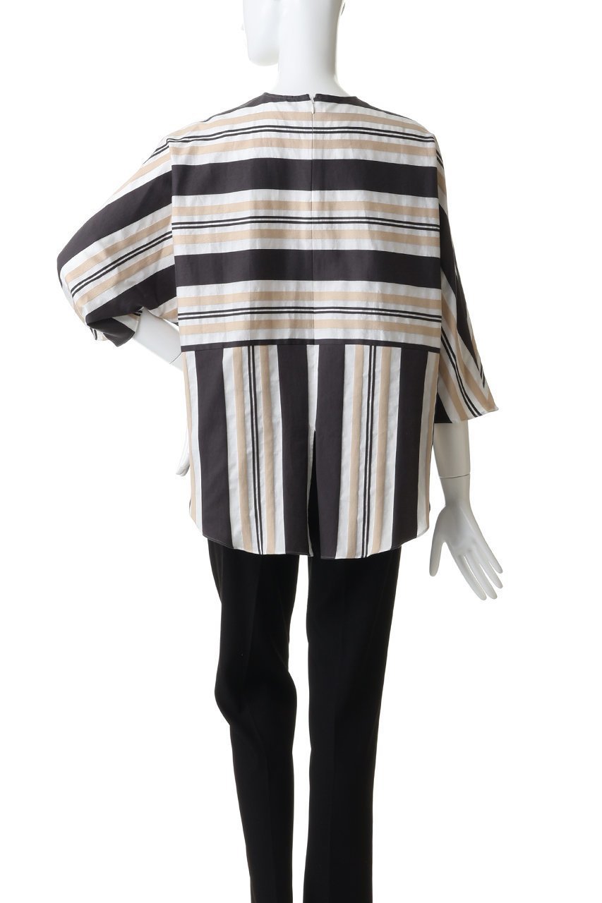 【ドメル/DOMELLE】のビッグ ストライプ ブラウス 人気、トレンドファッション・服の通販 founy(ファニー) 　ファッション　Fashion　レディースファッション　Fashion for Women　トップス・カットソー　Cut & Sew Tops　シャツ・ブラウス・オフィスカジュアル　Elegant Blouses & Button-Ups　ストライプ　Stripe, Striped Pattern　スリーブ　Sleeve, Long Sleeve / Short Sleeve　ビッグ　Big, Oversized　ファブリック　Fabric, Textile　フォルム　Silhouette, Form　ボーダー　Border, Stripe　リラックス　Relax, Relaxed Fit　ロング　Long, Long-Length　ワイド　Wide, Wide Fit　other-4|ID: prp329100004851243 ipo3291000000036163320