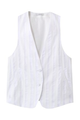 【ドメル/DOMELLE】 シアー ストライプ ベスト人気、トレンドファッション・服の通販 founy(ファニー) ファッション Fashion レディースファッション Fashion for Women アウター Coat / Outerwear Collection レディースジャケット・軽アウター Jackets 2026年 2026 おすすめ Recommended / Our Picks シアー Sheer, See-Through ショート Short, Short Length ジャケット Jacket, Outerwear ストライプ Stripe, Striped Pattern セットアップ Set-Up, Coordinated Outfit ベスト Vest, Waistcoat マニッシュ Mannish, Boyish 夏 Summer 春 Spring S/S・春夏 SS, Spring/Summer, Warm Season |ID:prp329100004851247